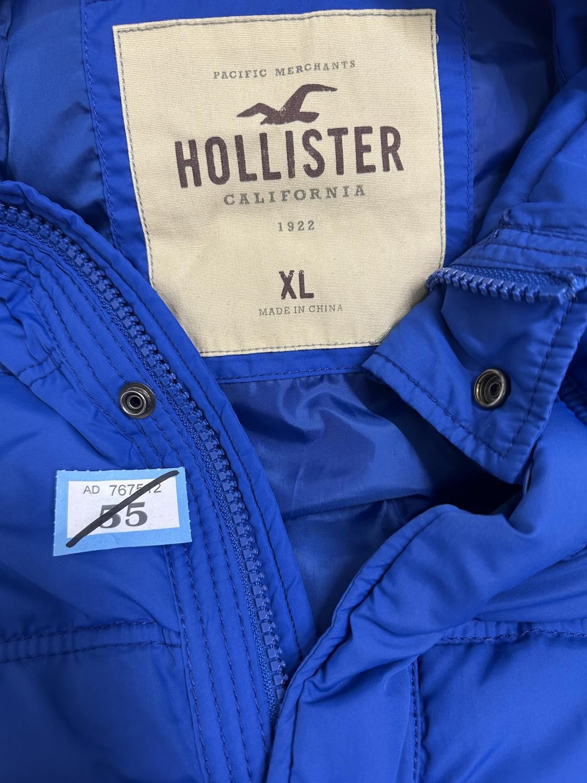 Hollister Men's Blue Puffer Vest by Hollister Size US XL / EU 56 / 4 - 4 Thumbnail