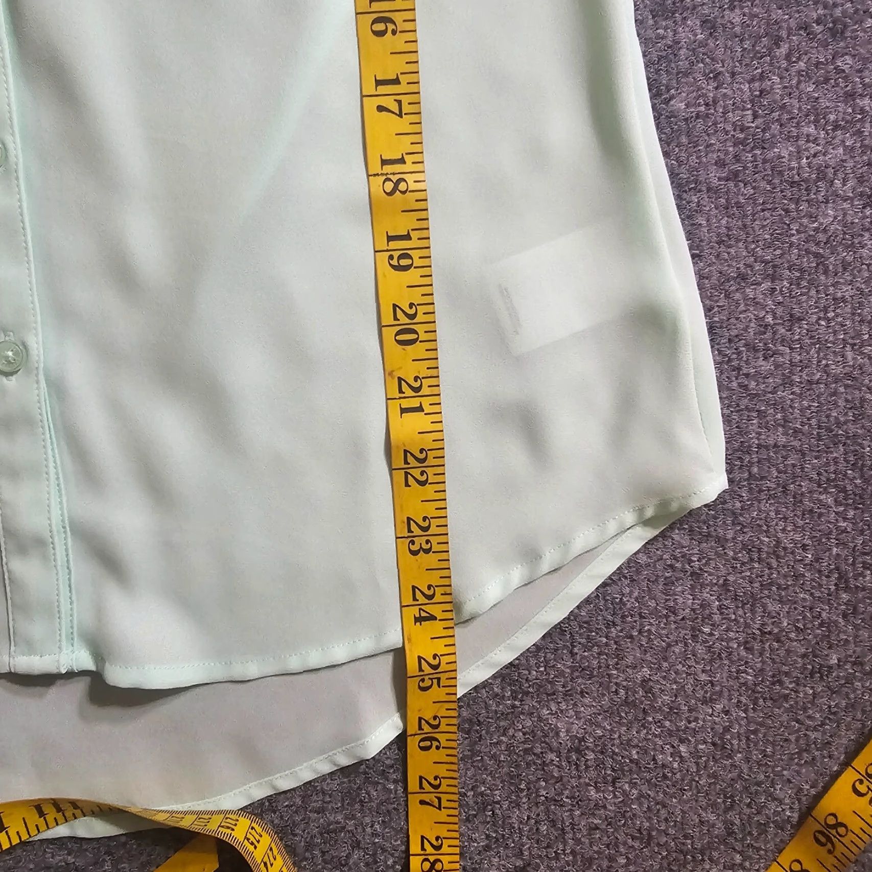 Express Express Shirt Women Small Green Portofino Sheer Button Long Sleeve Casual Capstone? Size S / US 4 / IT 40 - 6 Thumbnail