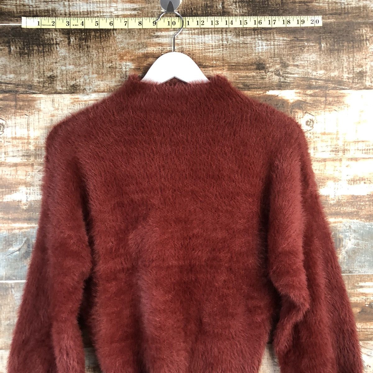 Japanese Brand DL Lubby & Rose Brown mohair fur shaggy Knitwear #C022 Size S / US 4 / IT 40 - 2 Thumbnail