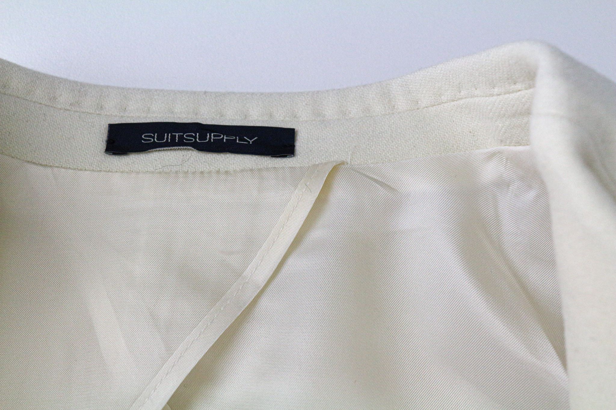 Suitsupply LA SPALLA UK34R Off-White Wool Blazer 73556 Size 34R - 9 Thumbnail