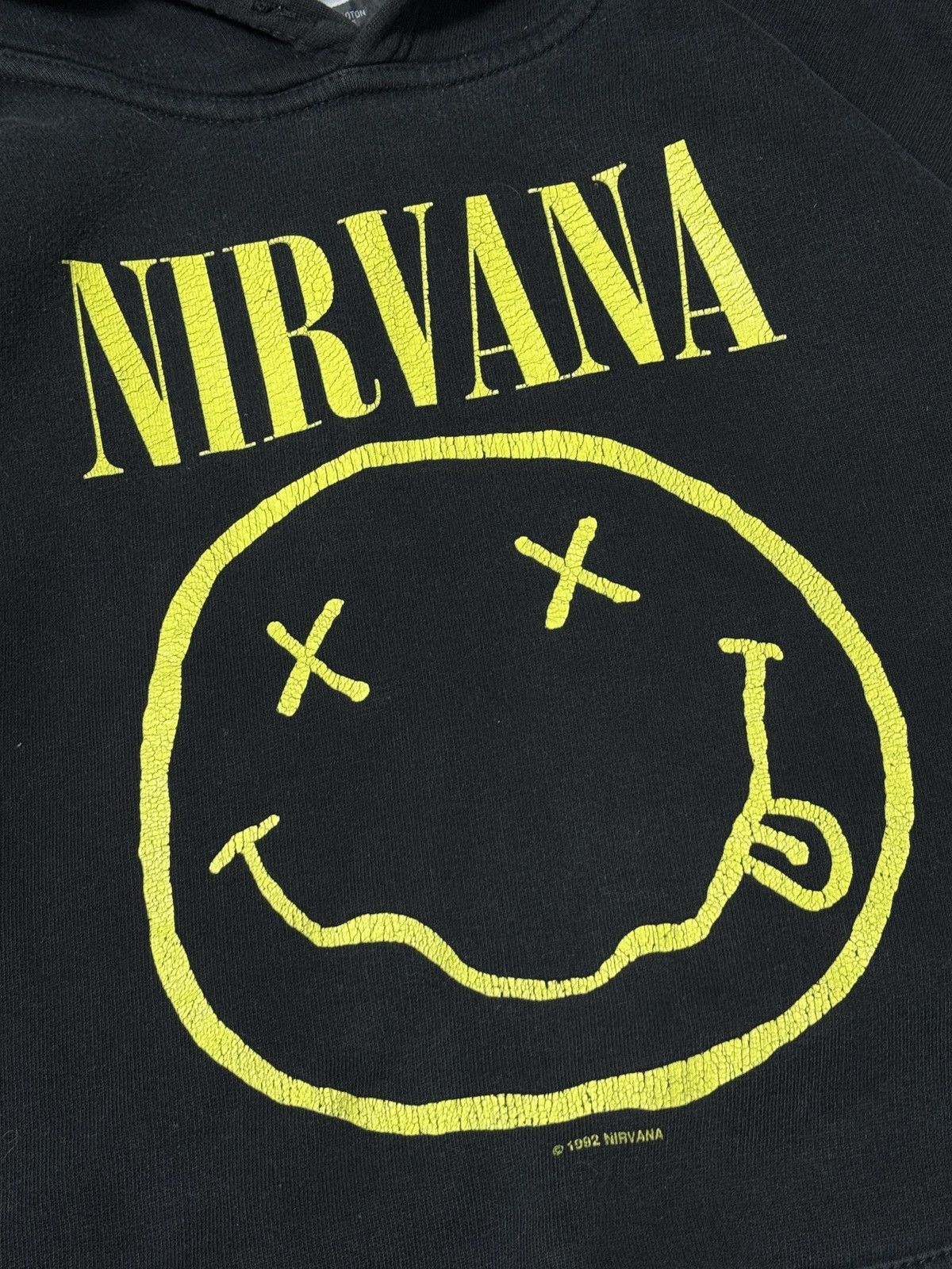 Other VINTAGE NIRVANA BIG LOGO 1992 BOXY HOODIE Size L / US 10 / IT 46 - 2 Thumbnail