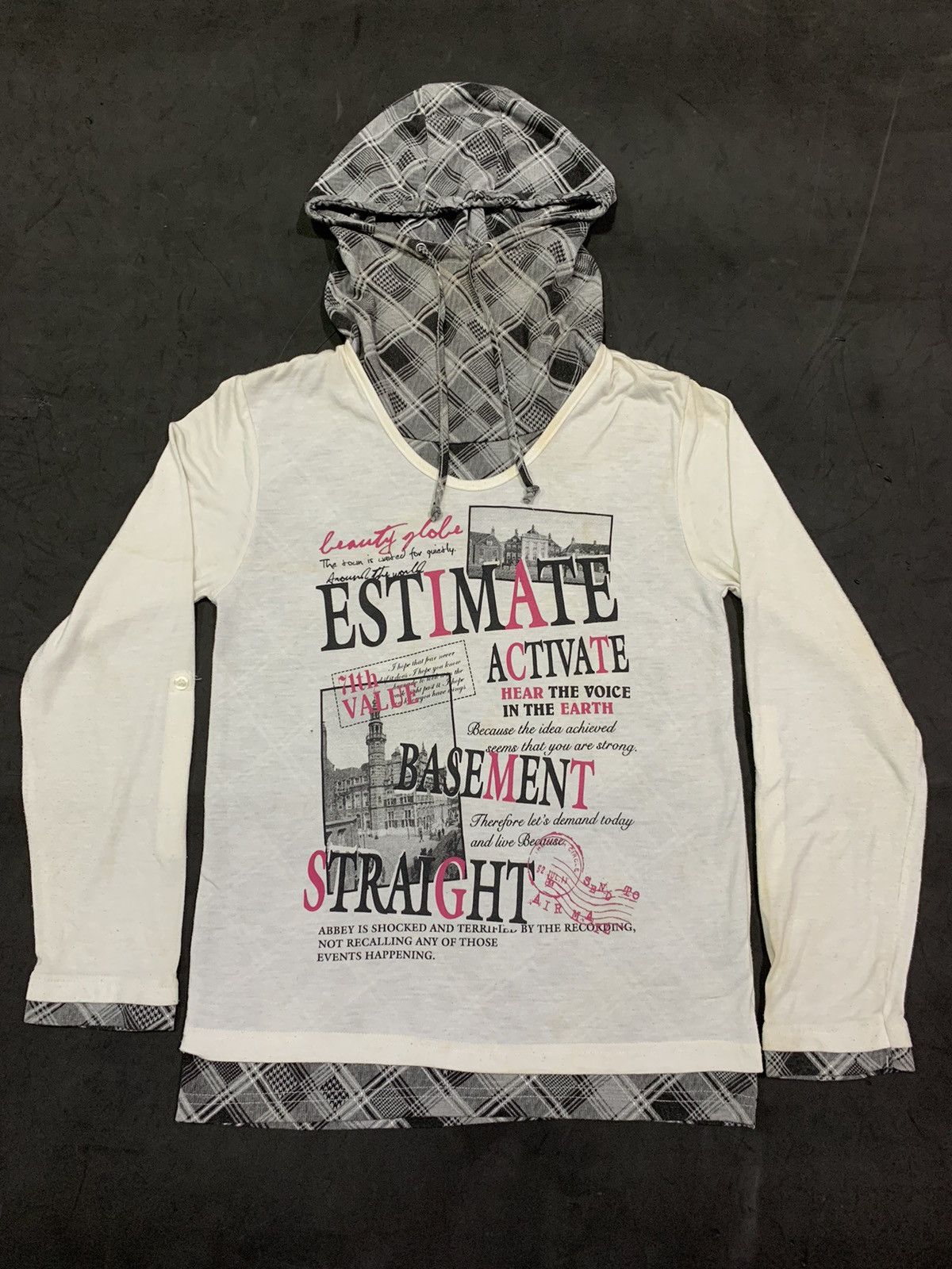 image of If Six Was Nine x Le Grande Bleu L G B Bindingofferlaunching Pad Poem Hoodie Double Layer in White 
