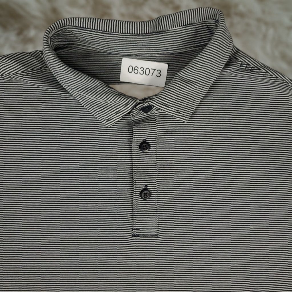 Lululemon Lululemon Polo Shirt Mens Size M Gray Striped Active Golf Short Sleeve Shirt Polo Mens Gray Striped Activewear Golf Shirt Size US M / EU 48-50 / 2 - 1 Thumbnail