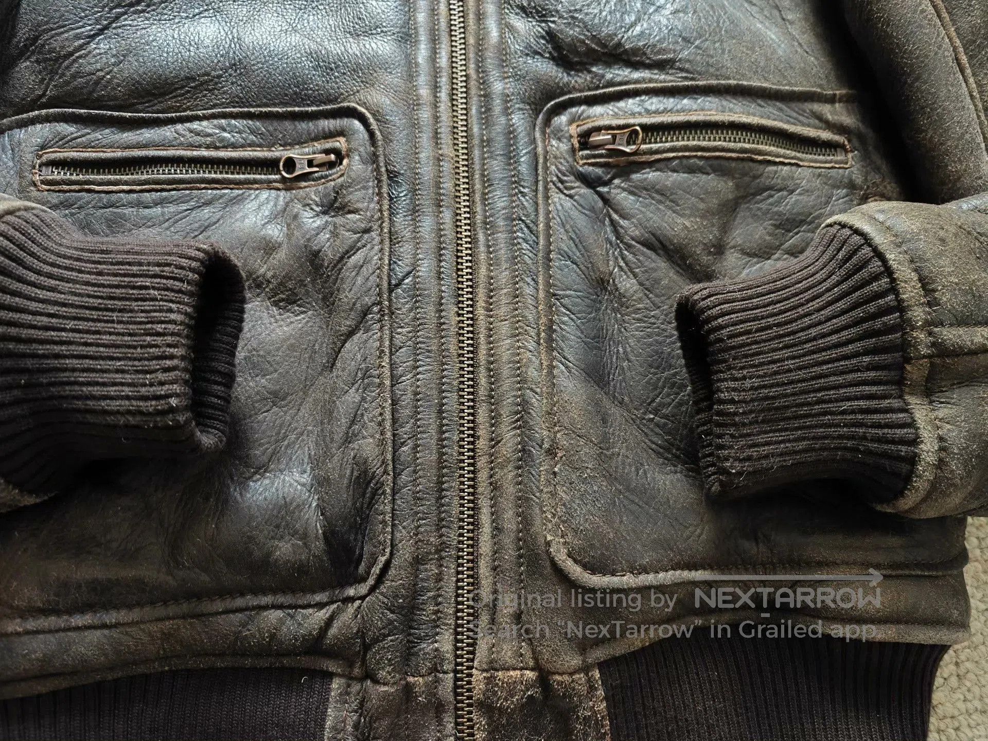 Timberland Timberland Shearling Moto Leather Jacket. Size US M / EU 48-50 / 2 - 6 Thumbnail
