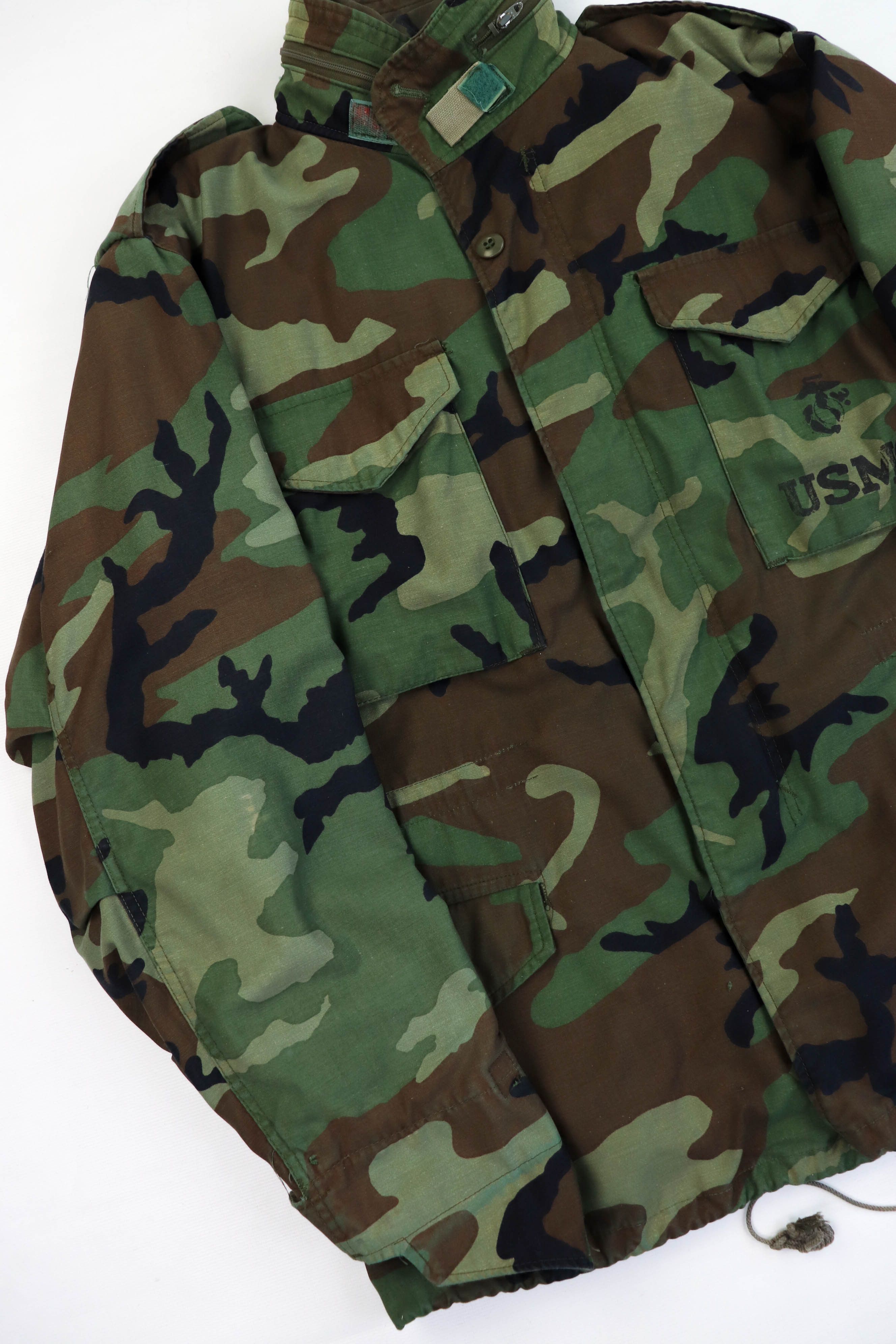 Vintage USMC Vintage 80s 1985 GENERAL Zip M-65 Camo Field Jacket Size US M / EU 48-50 / 2 - 5 Thumbnail