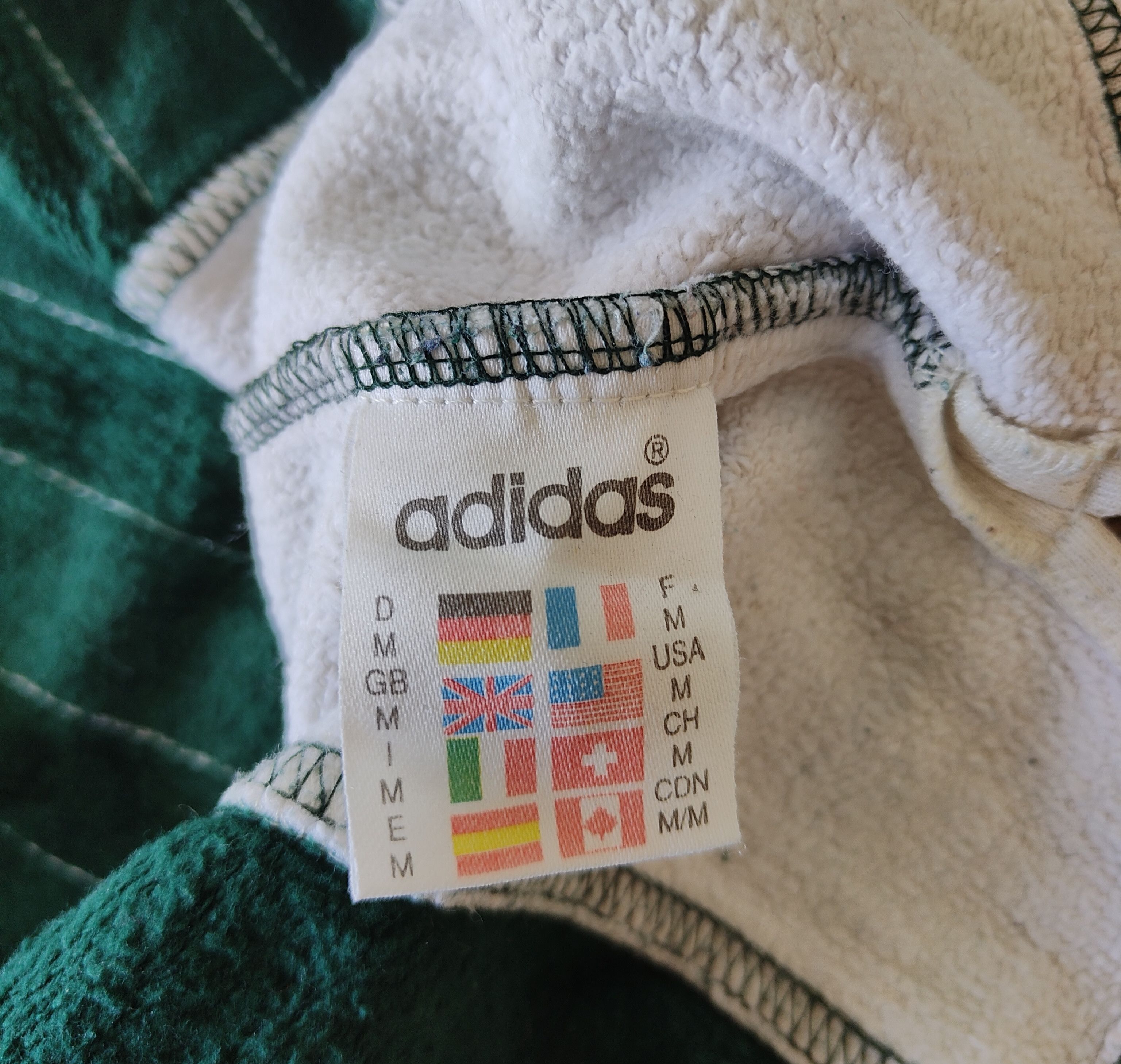 Adidas Vintage adidas three stripes crewneck 80s 90s Size US M / EU 48-50 / 2 - 6 Thumbnail