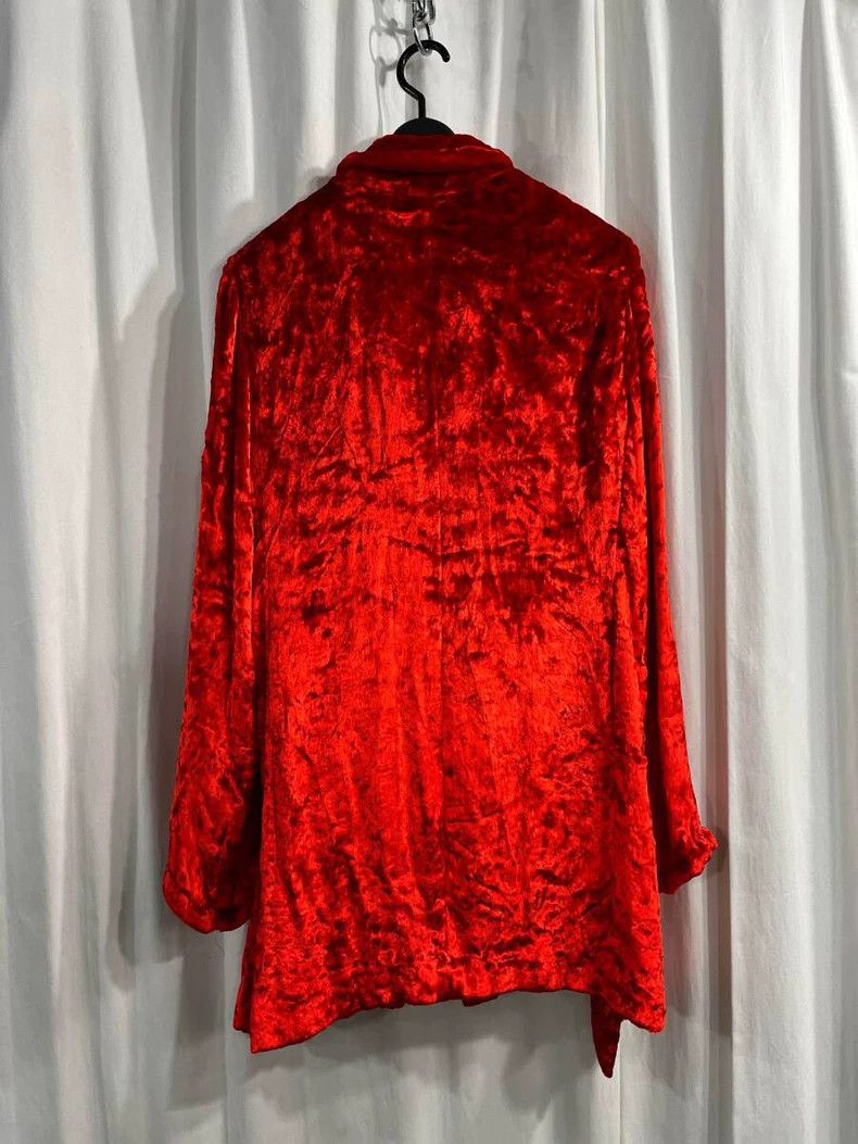 Yohji Yamamoto Yohji Yamamoto Red Velvet jacket Size US M / EU 48-50 / 2 - 3 Thumbnail