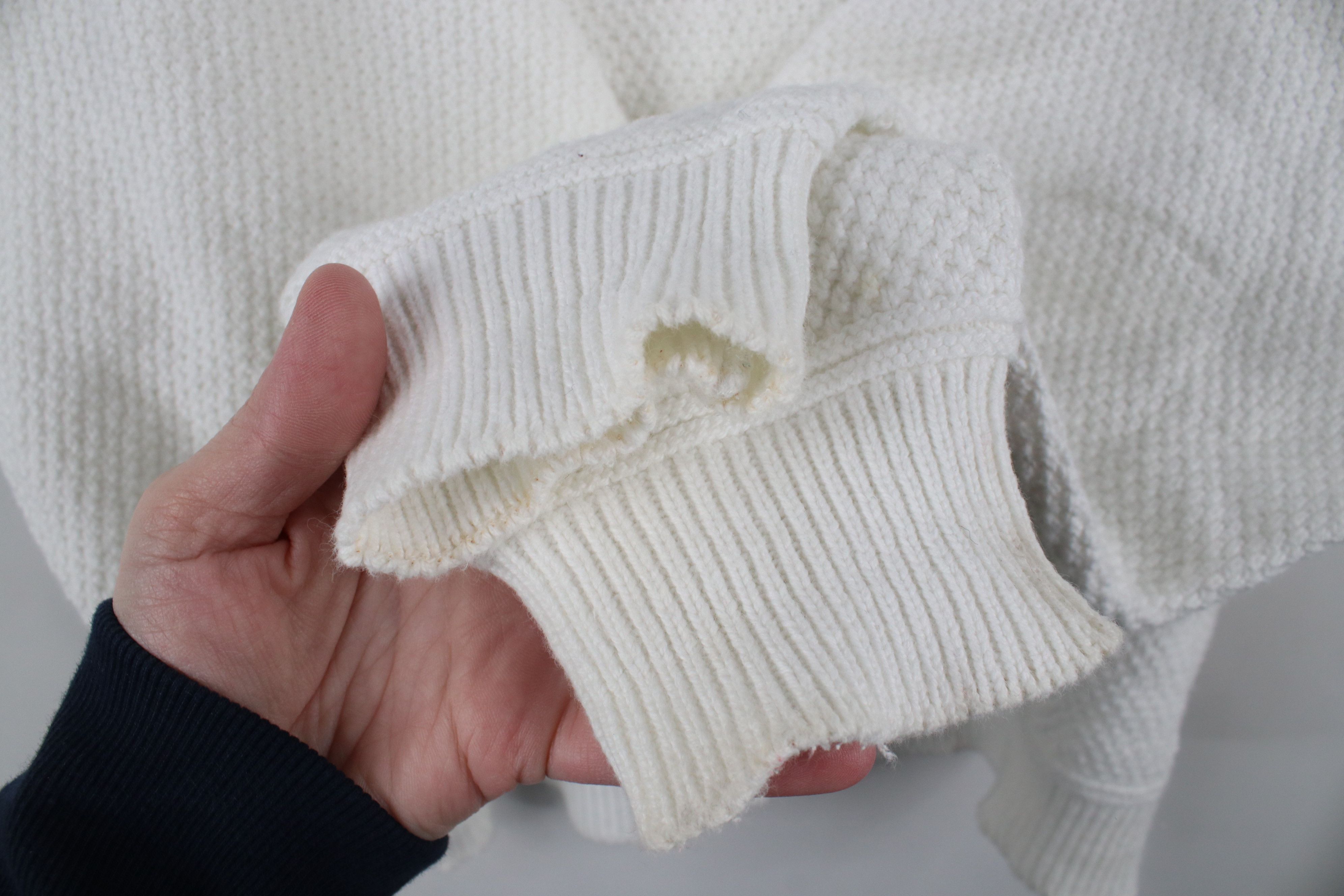 Vintage Vintage 90s Streetwear Cotton Textured Knit Sweater USA Size US XXL / EU 58 / 5 - 7 Thumbnail