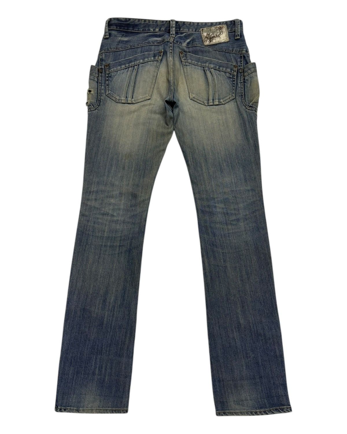 Japanese Brand VINTAGE ANTGAUGE NICE DESIGN POCKET DISTRESSED DENIM JEANS Size US 32 / EU 48 - 3 Thumbnail