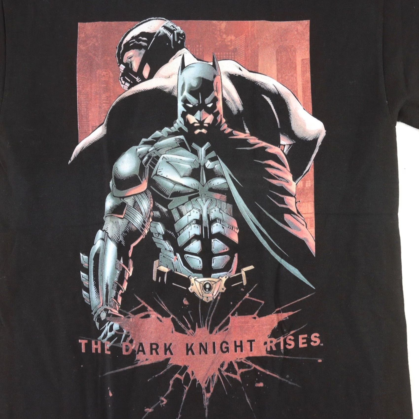 Vintage VINTAGE Batman T-Shirt Black Small Mens BANE EVIL RISING THE DARK KNIGHT RISES Black Batman Kid Adult? Size US S / EU 44-46 / 1 - 2 Thumbnail