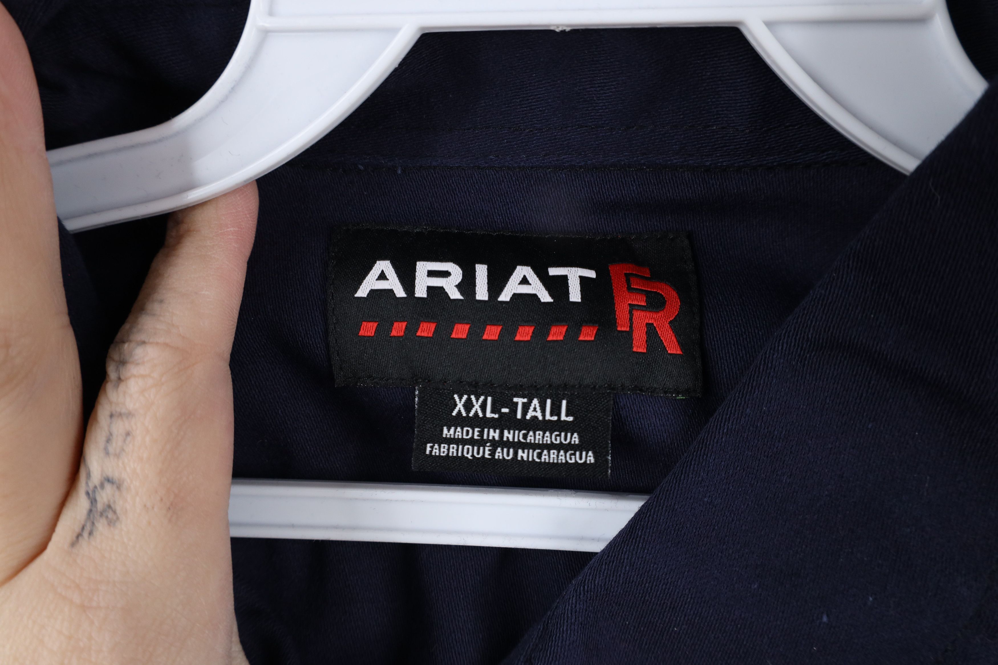 Ariat × Vintage Ariat FR Resistant CAT 2 8.9 ATPV Workwear Button Shirt Size US XXL / EU 58 / 5 - 7 Thumbnail