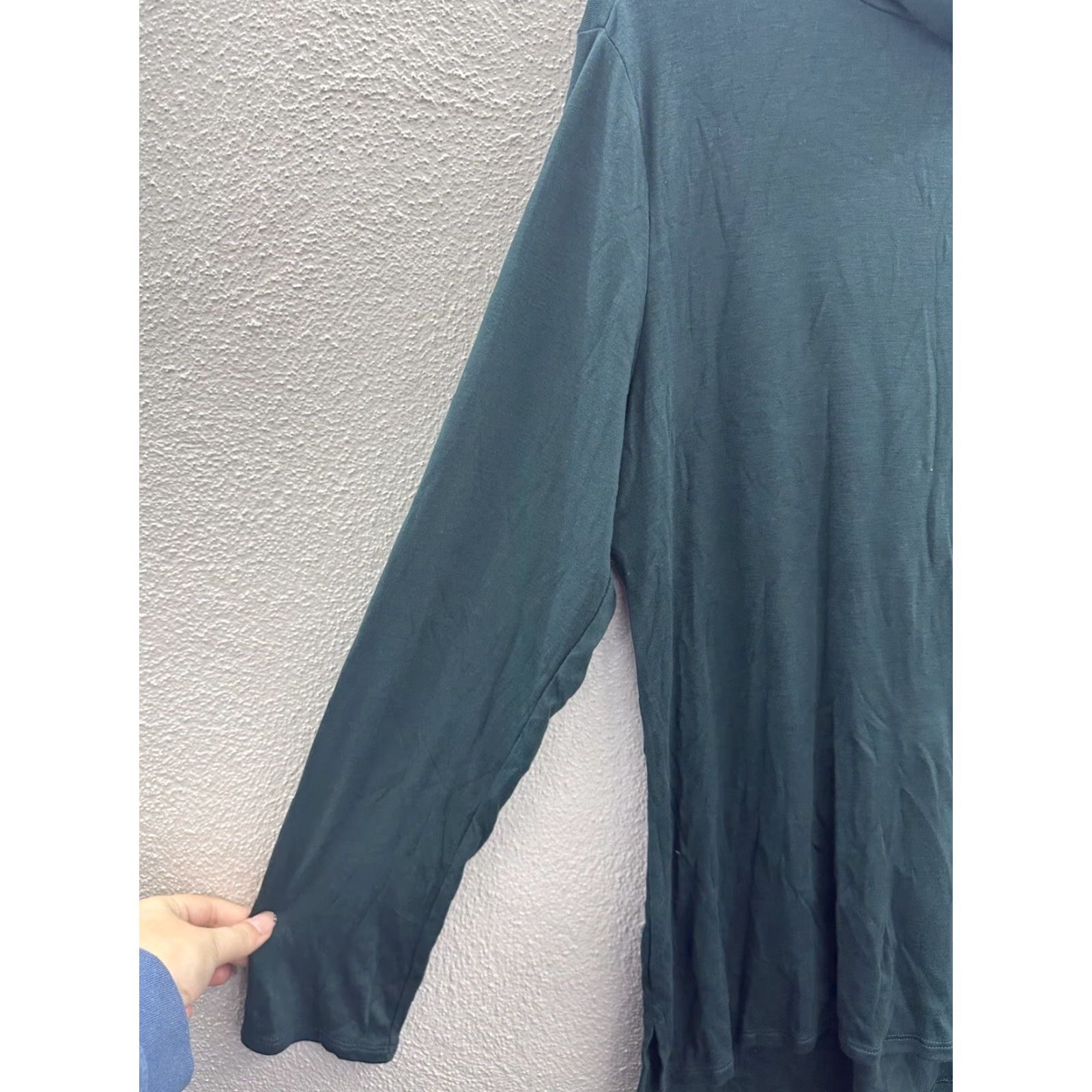 Apt. 9 Apt. 9 Womens Top Size XL Green Long Sleeve Turtleneck Size XL / US 12-14 / IT 48-50 - 3 Thumbnail