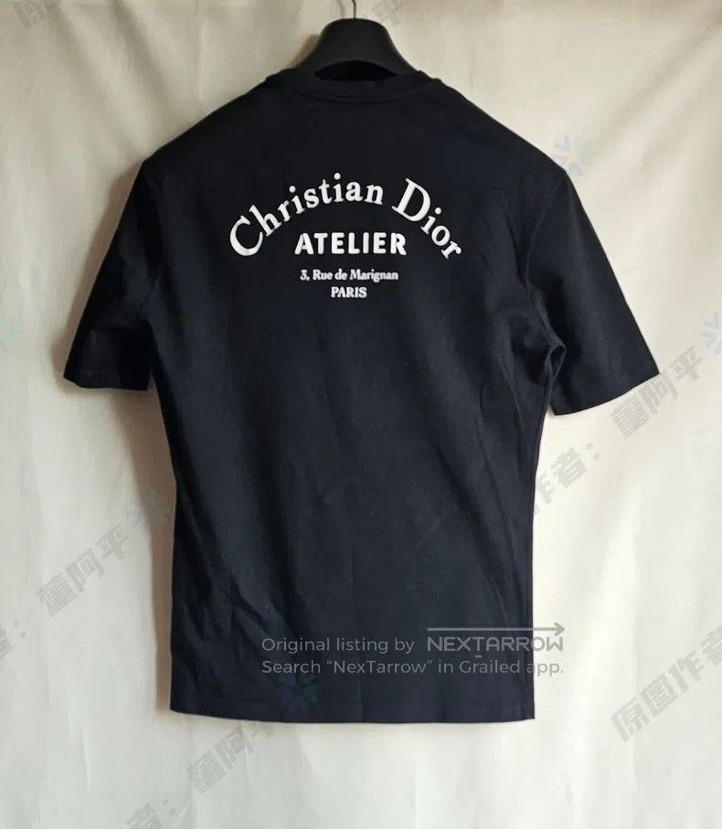 Dior Dior Black slogan logo short-sleeved T-shirt Size US XS / EU 42 / 0 - 4 Thumbnail