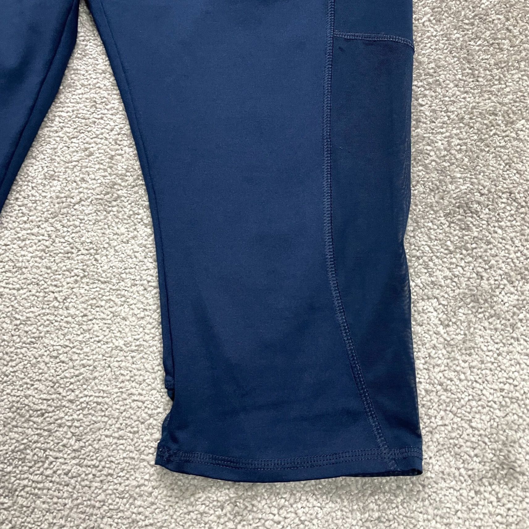 Athletic Works VINTAGE Athletic Works Cropped Leggings Womens Large Blue Mid Rise Active Gym Yoga 32x19 Size 36" / US 14 / IT 50 - 3 Thumbnail