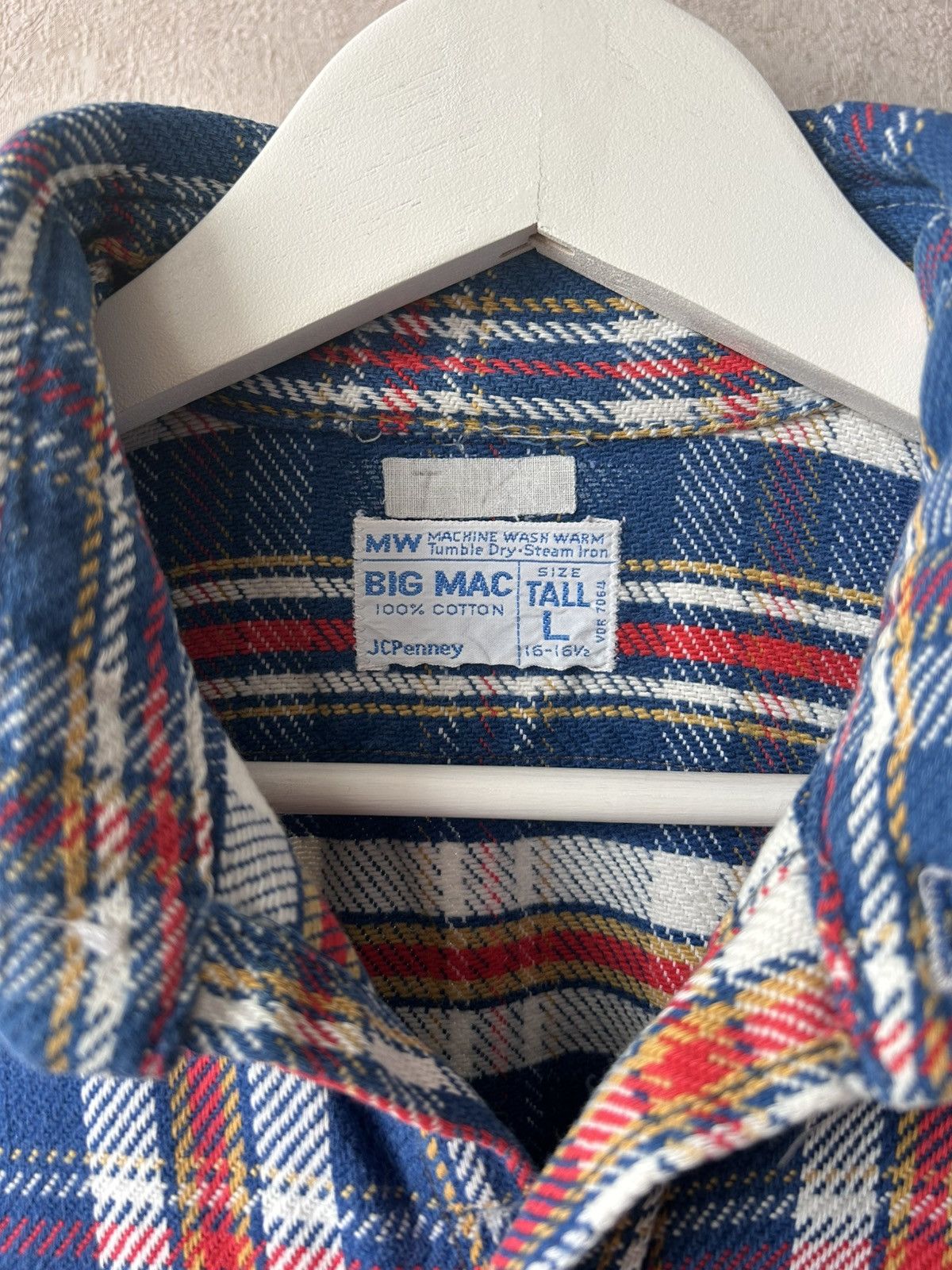 Big Mac 1970’s BIG MAC JCPenney Plaid Flannel Shirt Size US L / EU 52-54 / 3 - 3 Thumbnail
