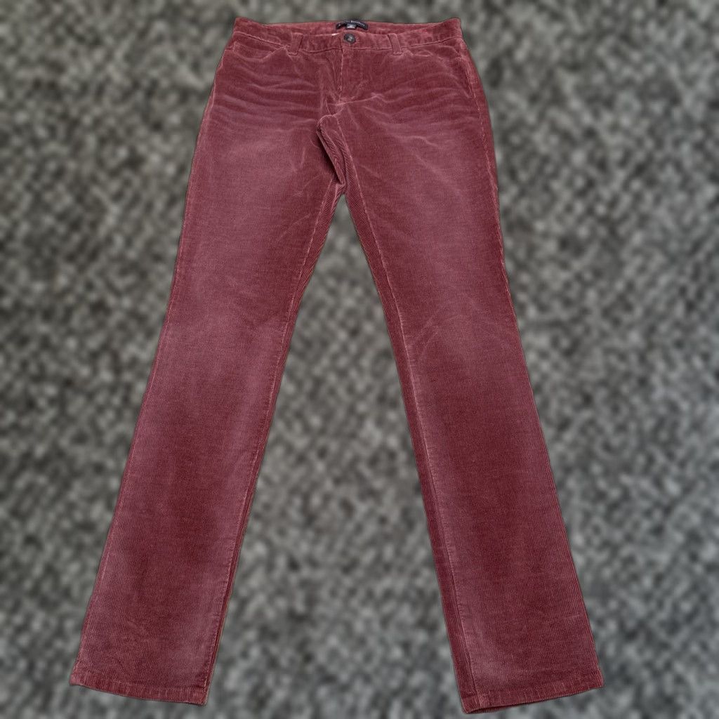 Banana Republic Banana Republic Skinny Jeans Womens 27 Low Rise Stretch Corduroy Red 5-Pocket Design Slim Regular Rise Low Vintage No N/A Size 27" / US 4 / IT 40 - 1 Thumbnail