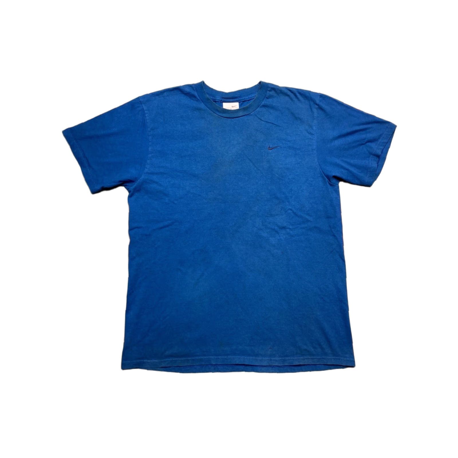 Nike VINTAGE Nike T-Shirt Embroidered Swoosh Royal Blue Men L Check Shirt Size US L / EU 52-54 / 3 - 1 Thumbnail