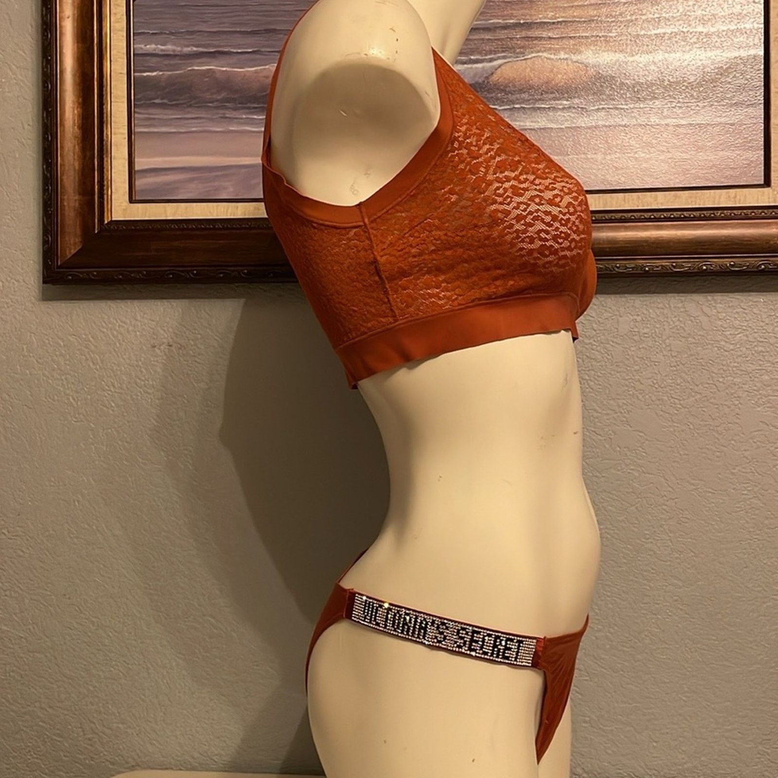Victoria's Secret VS VERY SEXY Shine Strap Brazilian Panty Satin Bling Size ONE SIZE - 5 Thumbnail