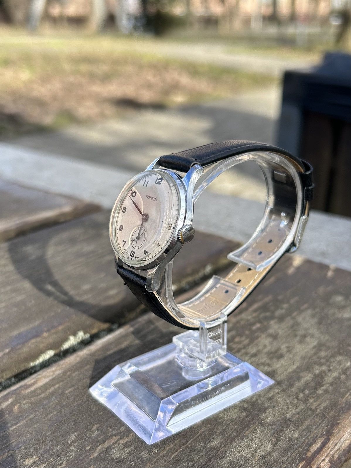 Vintage Vintage Pobeda Watch USSR Soviet Mechanical Authentic 1950s Size ONE SIZE - 12 Thumbnail