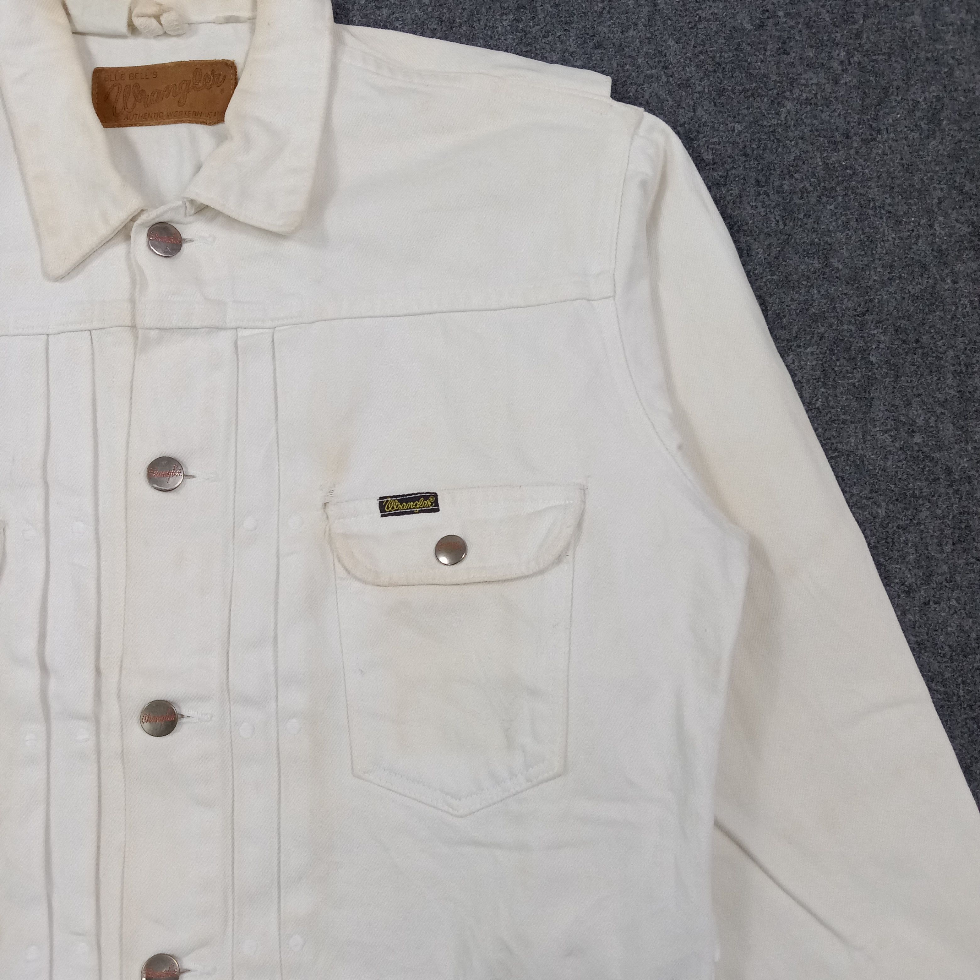 Wrangler Blue Bell's Wrangler Distressed Style Jacket C269N4 Size US L / EU 52-54 / 3 - 3 Thumbnail