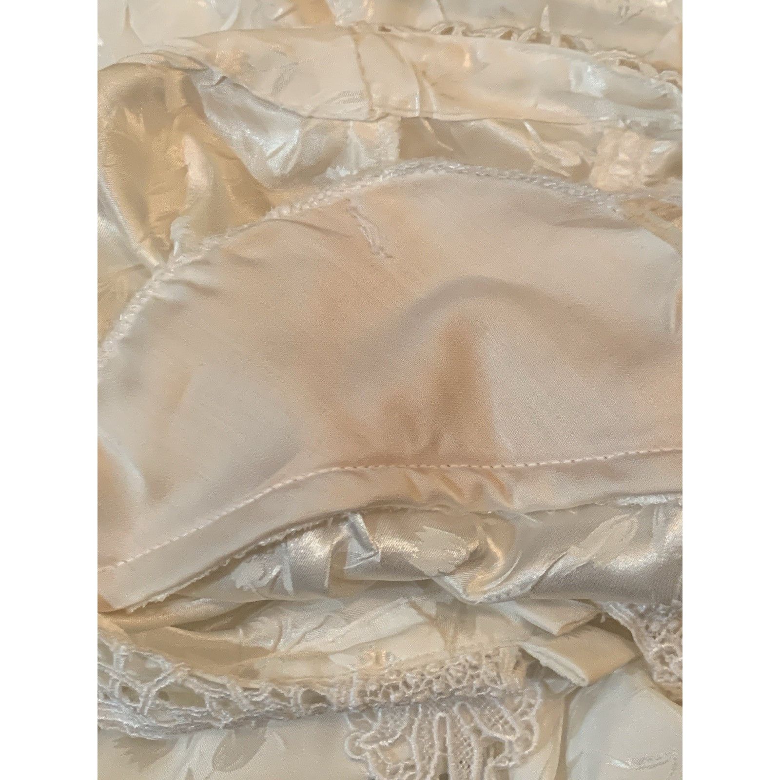 Other Vtg Ivory Long Sleeve M Blouse Crochet Collar Victorian Femi Size M / US 6-8 / IT 42-44 - 4 Thumbnail