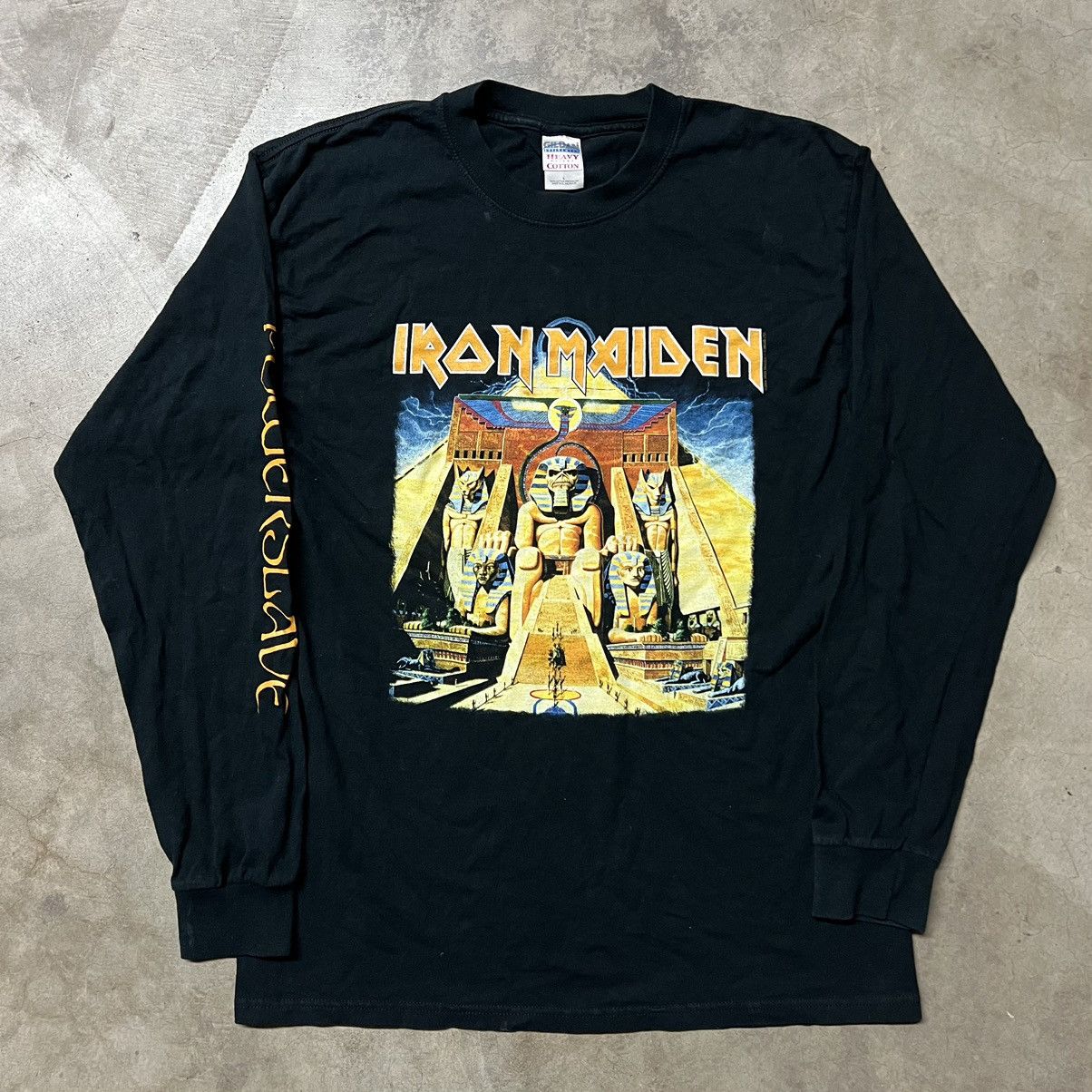 Band Tees × Vintage Vintage Iron Maiden Powerslave Metal Band L/S T-Shirt Size US L / EU 52-54 / 3 - 2 Thumbnail