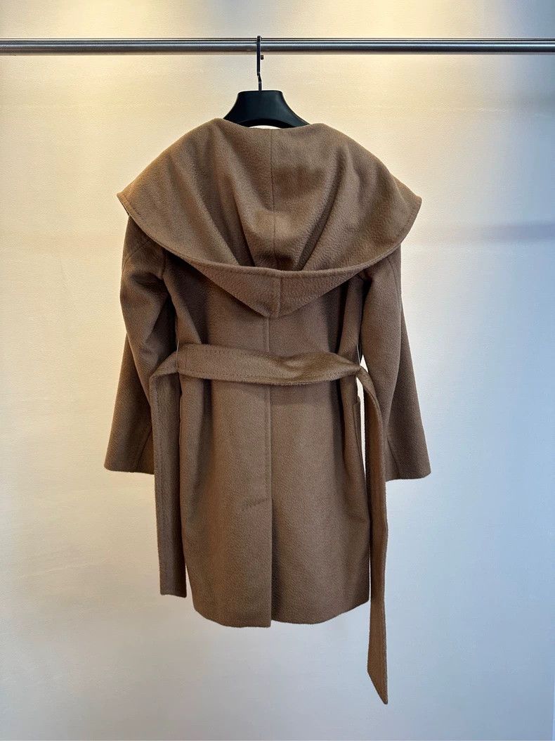 Max Mara Max Mara Camel hooded pocket midi coat Size S / US 4 / IT 40 - 2 Thumbnail