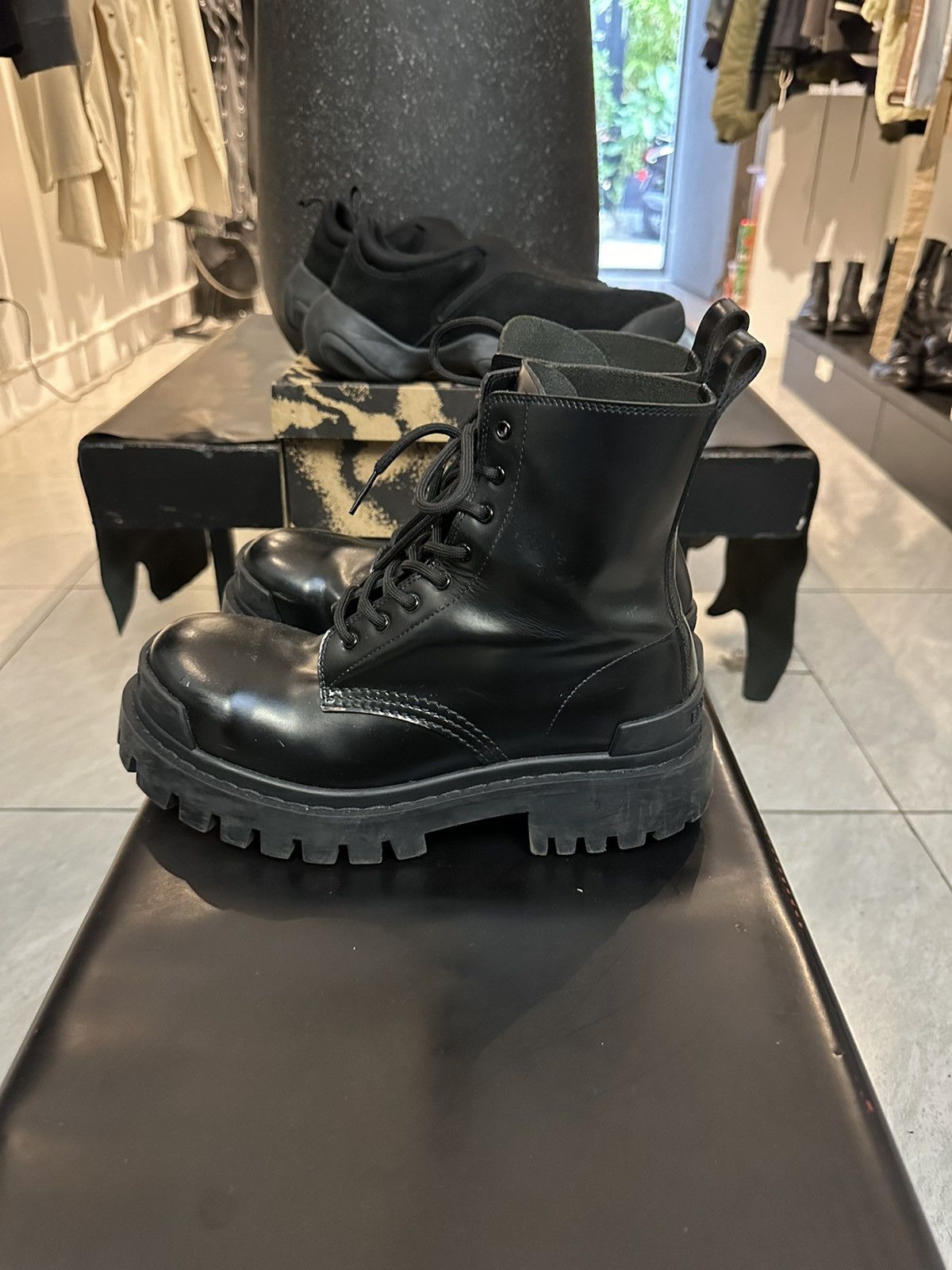 Balenciaga BALENCIAGA STRIKE LACE-UP BOOTS Size US 7.5 / EU 40-41 - 2 Thumbnail