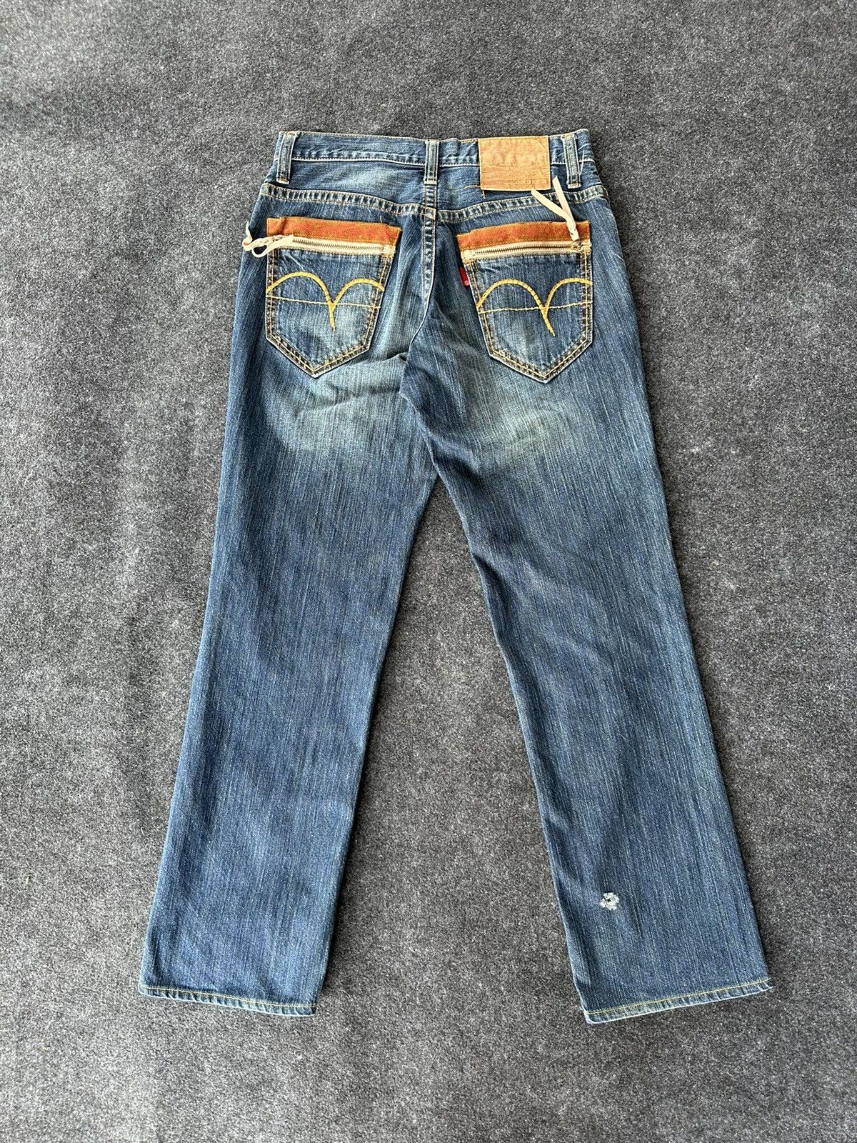 Edwin Edwin Gold Rush Vintage Distressed Washed Denim W30 F73 Size US 30 / EU 46 - 3 Thumbnail