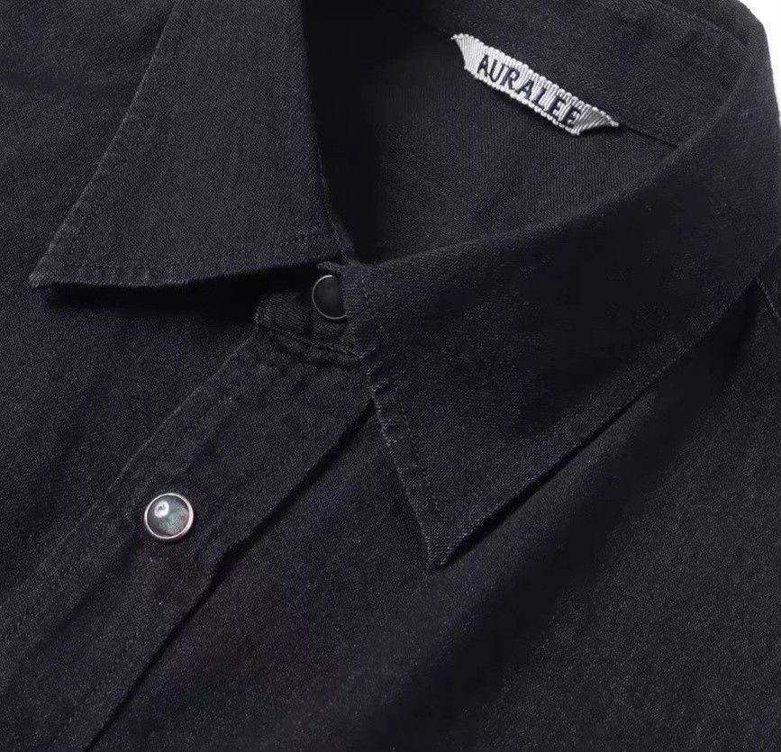 Auralee AURALEE Selvedge Super Light Denim Shirt Size US XL / EU 56 / 4 - 3 Thumbnail