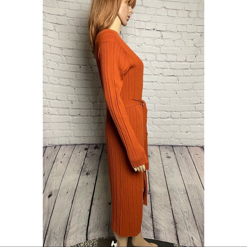 House of Harlow NWT New House of Harlow 1960 Rust 2 Piece Knit Set Dress Ca  | Grailed