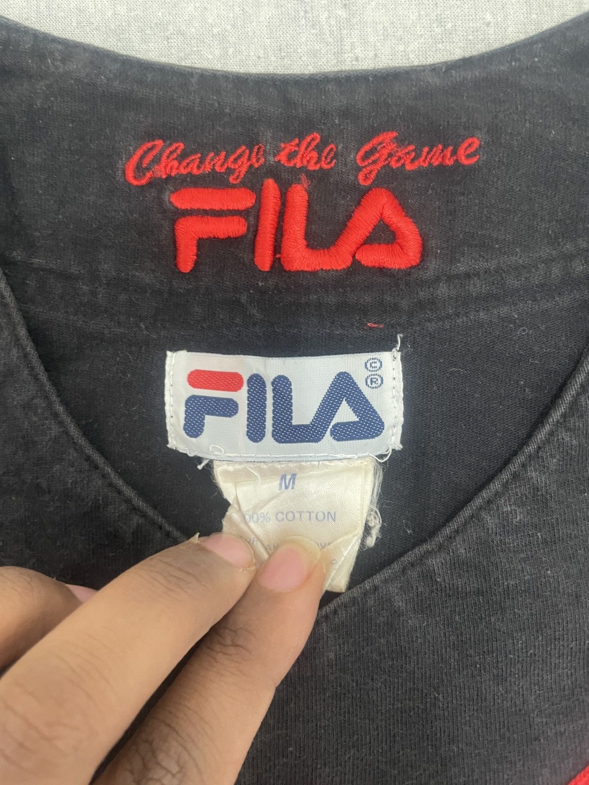 Fila Fila Baseball Jersey **Style Worn By 2Pac** Vintage 90s Vtg Size US M / EU 48-50 / 2 - 5 Thumbnail