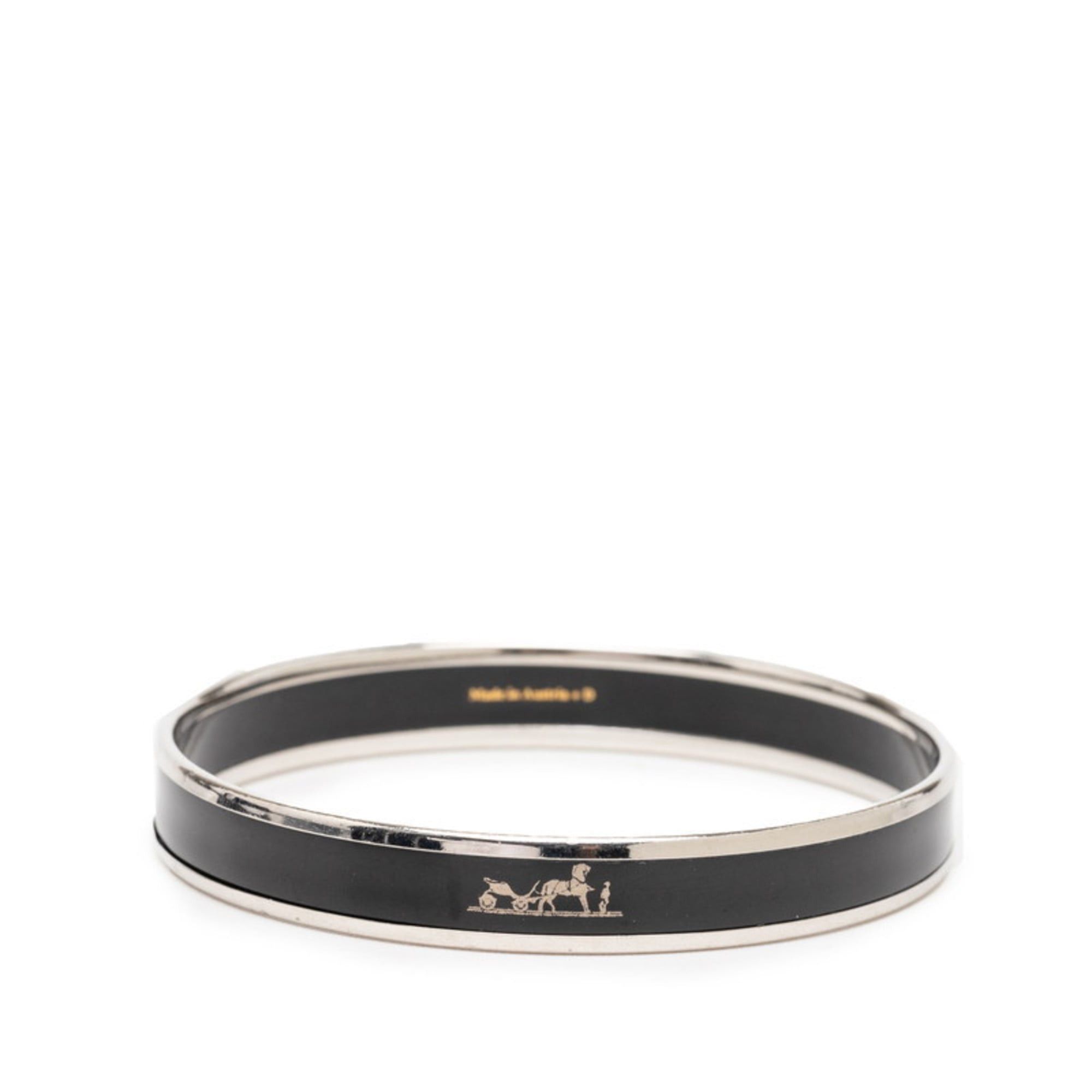 Hermes Hermes Hermès Santur Belt Motif Bracelet in Silver  display picture 2