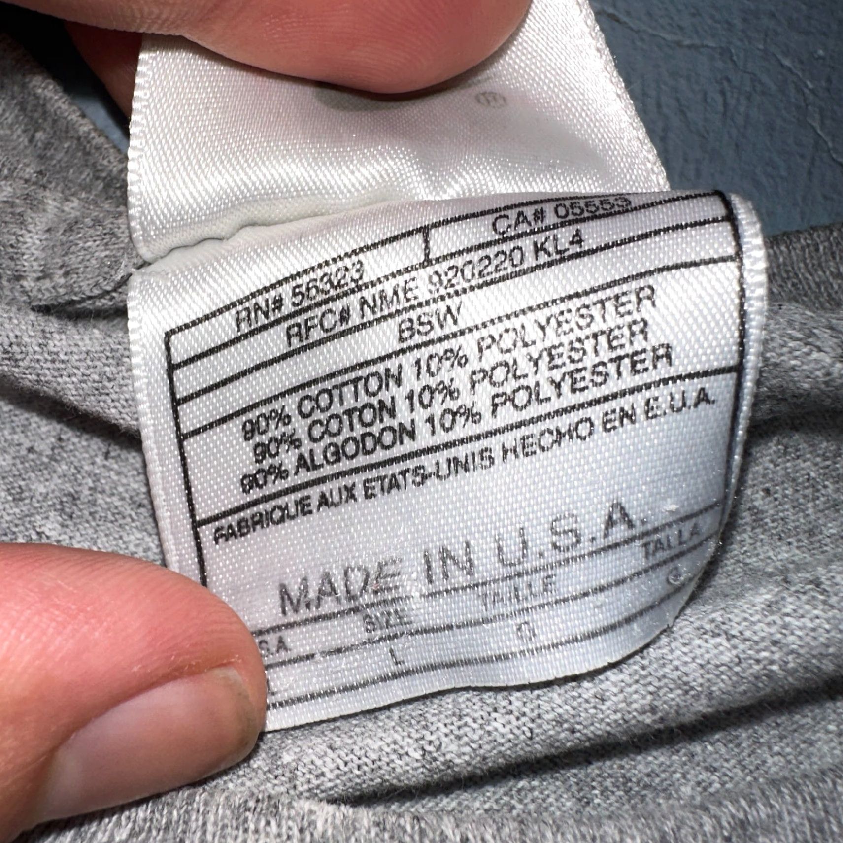Nike VINTAGE Nike T-Shirt Men Large Gray 90s Logo Crew Neck Short Sleeve All Seasons USA Size US L / EU 52-54 / 3 - 5 Thumbnail