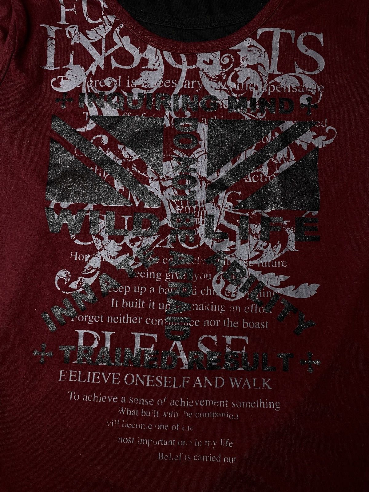If Six Was Nine 2000's Wild Life Vkei Tribal Poem Longsleeve Size US S / EU 44-46 / 1 - 3 Thumbnail
