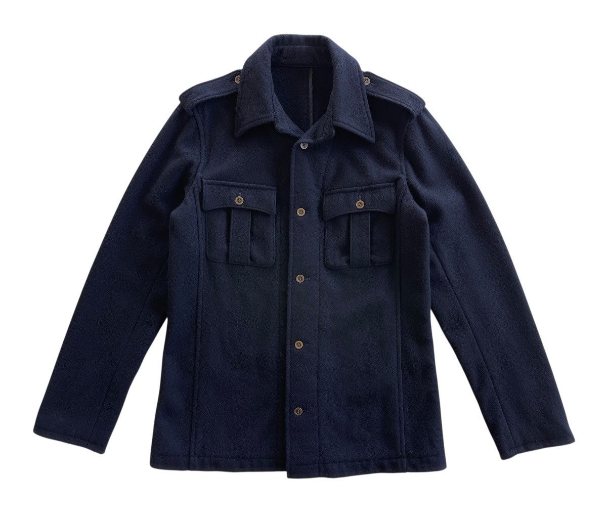 Patrick Cox Patrick Cox Wool Military Jacket (NAVY BLUE) Size US M / EU 48-50 / 2 - 2 Thumbnail