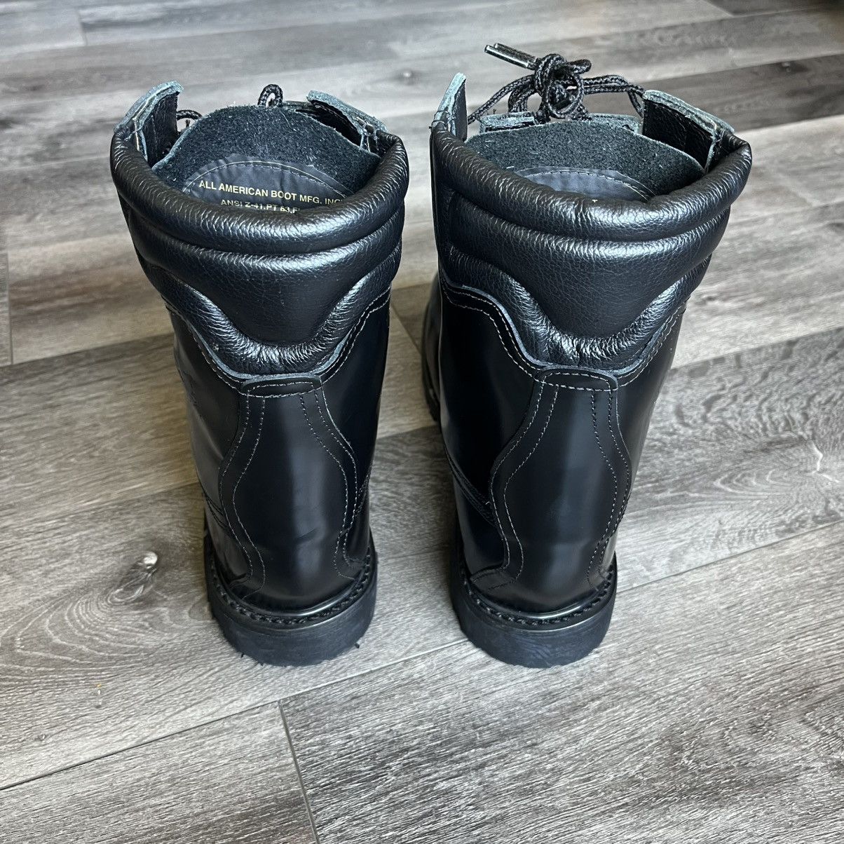 Vibram All American Boot Structural Firefighter Black Leather Boots Size US 10 / EU 43 - 5 Thumbnail