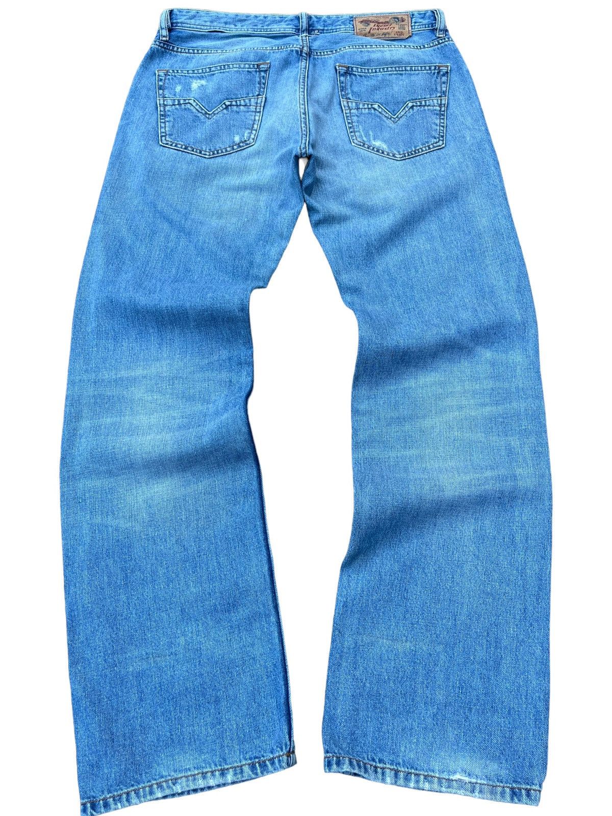 Diesel Vintage Y2K Diesel Larkee Light Blue Distressed Classic Jean Size US 32 / EU 48 - 2 Thumbnail