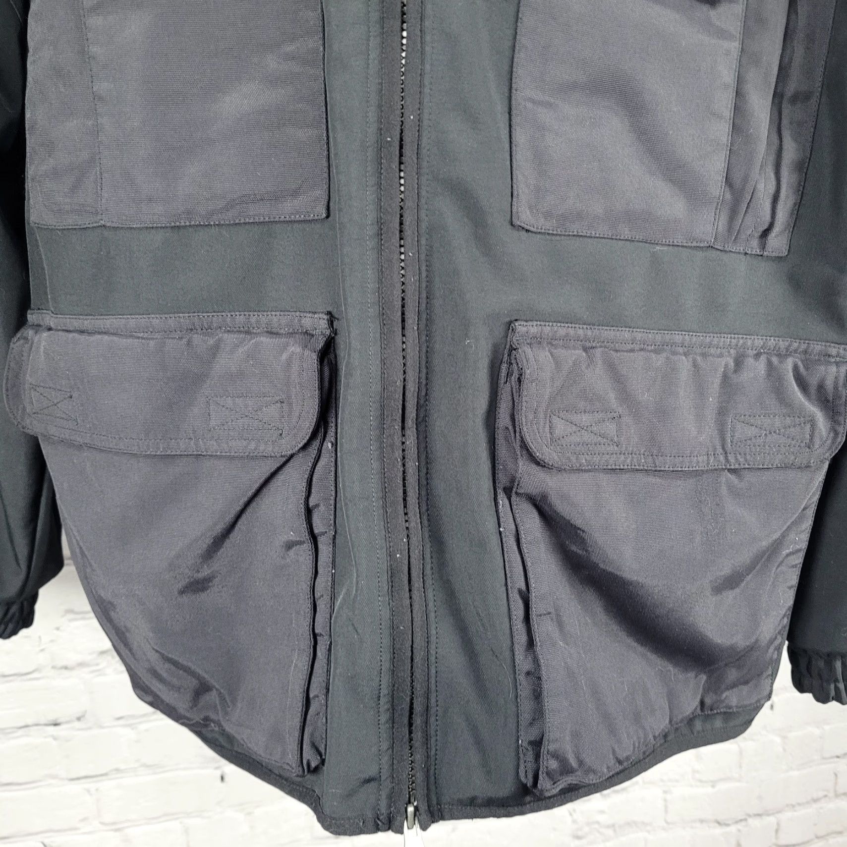 Vintage Duluth Trading Jacket XL Black Tradesmen Cargo Utility Fleece Lined Workwear Zip Mens Size US XL / EU 56 / 4 - 7 Thumbnail