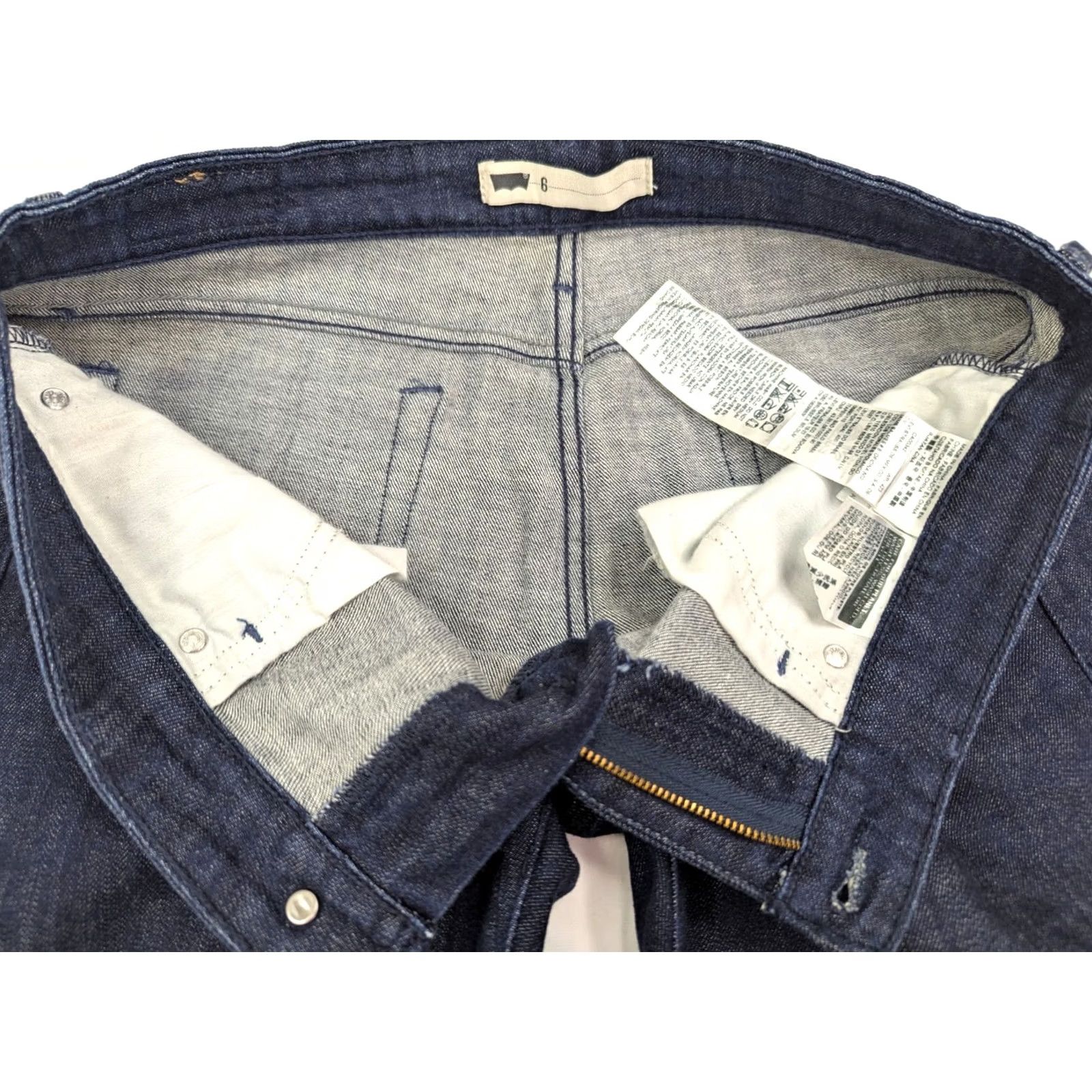 Levi's Levi’s 505 Jeans Straight Leg Jeans Women 6 32.5x27.5 Deep Indigo Blue 5-Pocket Design Medium Denim Cotton Blend Regular Womens Size 28" / US 6 / IT 42 - 6 Thumbnail
