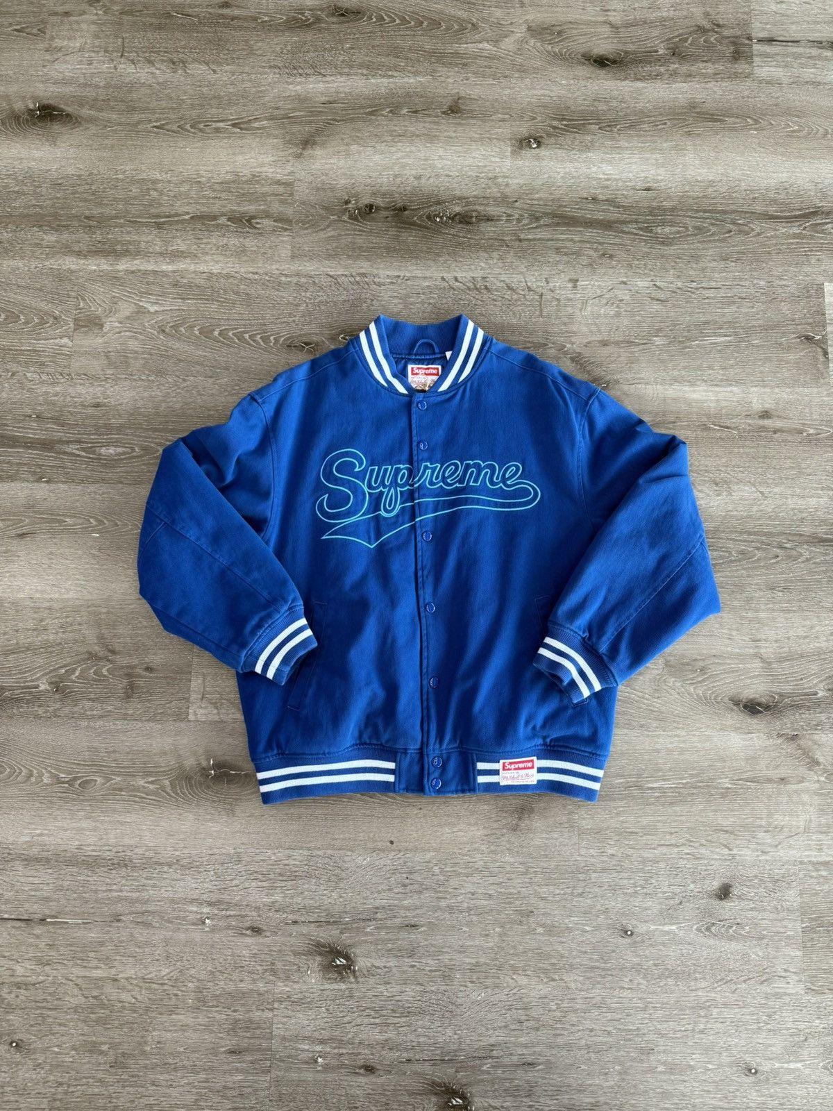 Mitchell & Ness × Supreme Supreme x Mitchell & Ness “Doughboy” Twill Varsity Jacket Size US L / EU 52-54 / 3 - 1 Thumbnail