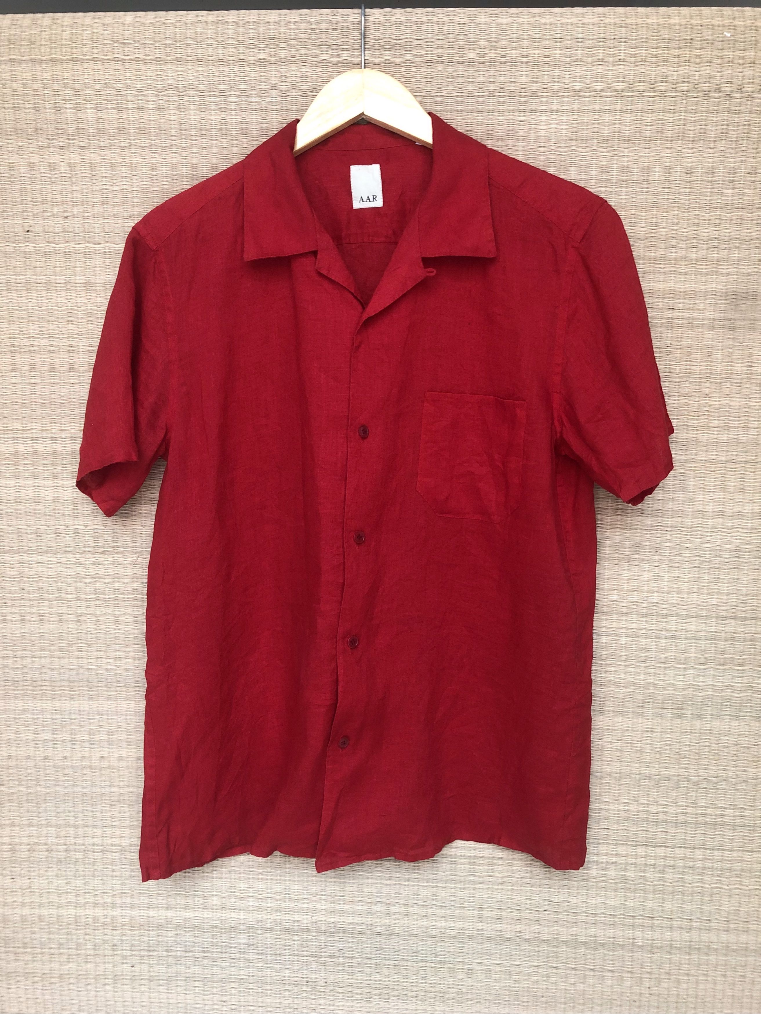 Yohji Yamamoto red linen shirt Size US S / EU 44-46 / 1 - 1 Thumbnail