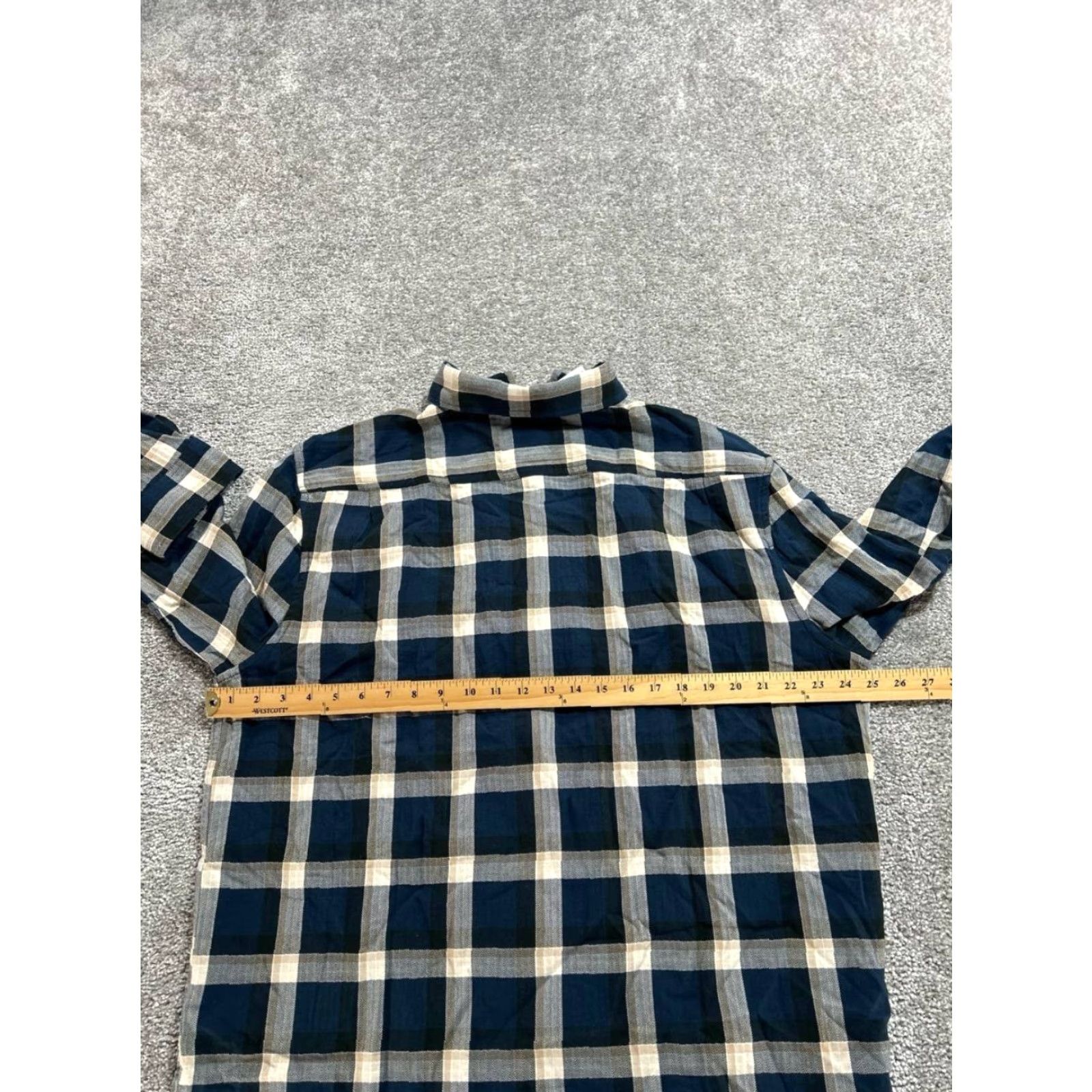 Express Express Shirt Mens XL Plaid Button-Up Cotton Spandex Pocket Multicolor Size US XL / EU 56 / 4 - 7 Thumbnail