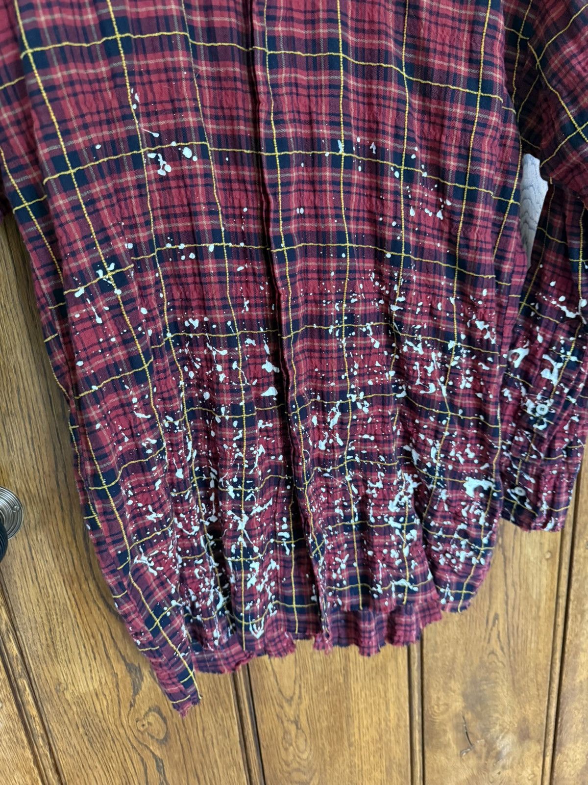 Palm Angels FW21 Palm Angels paint splatter long flannel bleached Grail Size US M / EU 48-50 / 2 - 15 Thumbnail