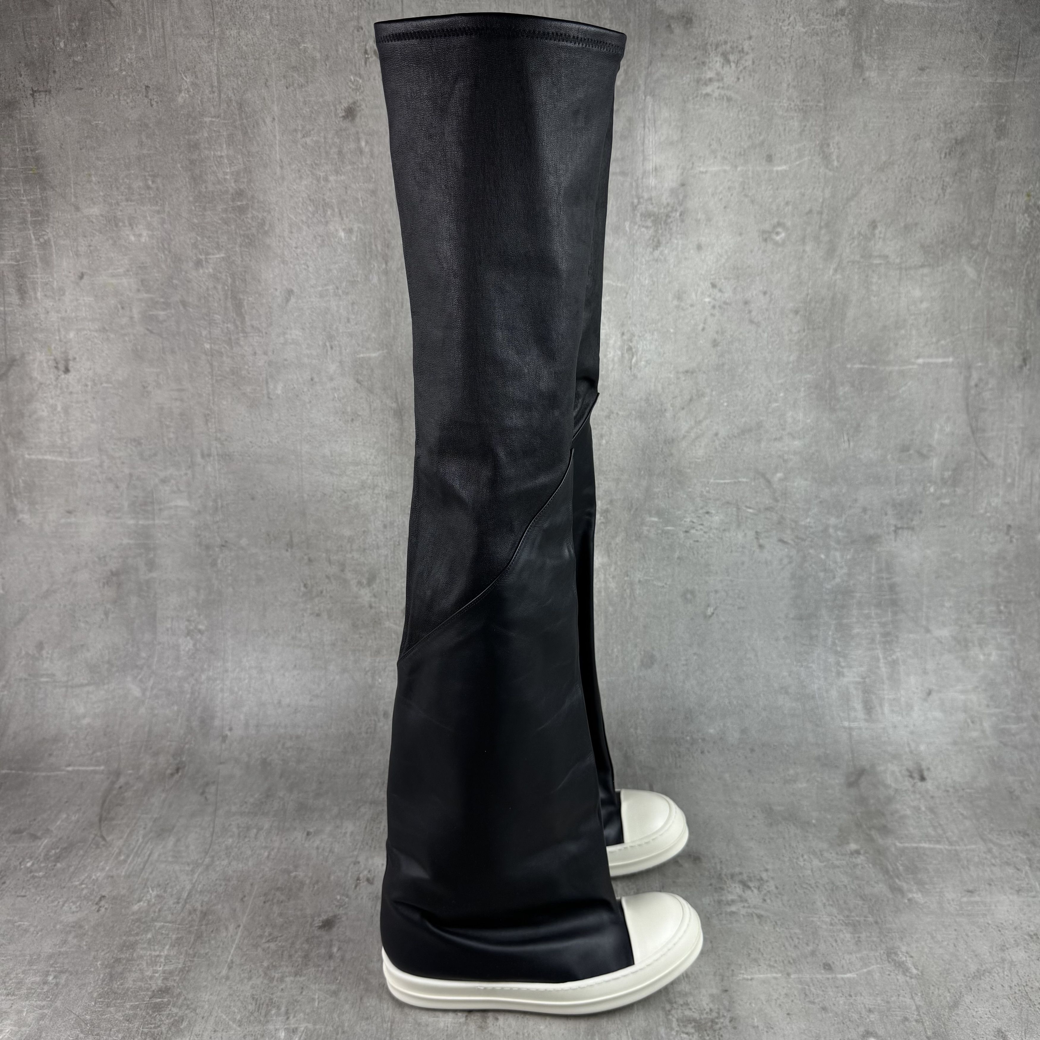 Rick Owens RICK OWENS Oblique Ramones Thigh High Flared Sneakers Boots Size US 8 / EU 41 - 6 Thumbnail