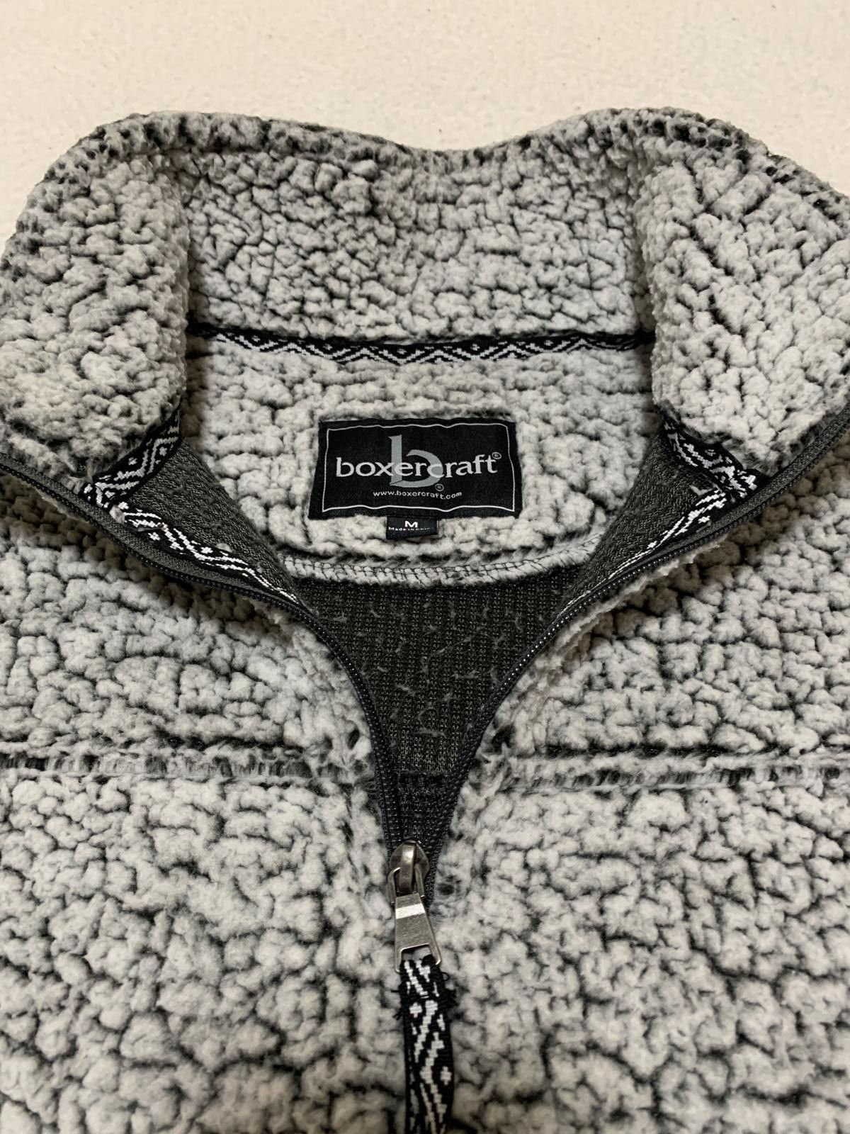 Other Boxercraft Men's M Gray Sherpa Fleece Quarter-Zip Size US M / EU 48-50 / 2 - 3 Thumbnail
