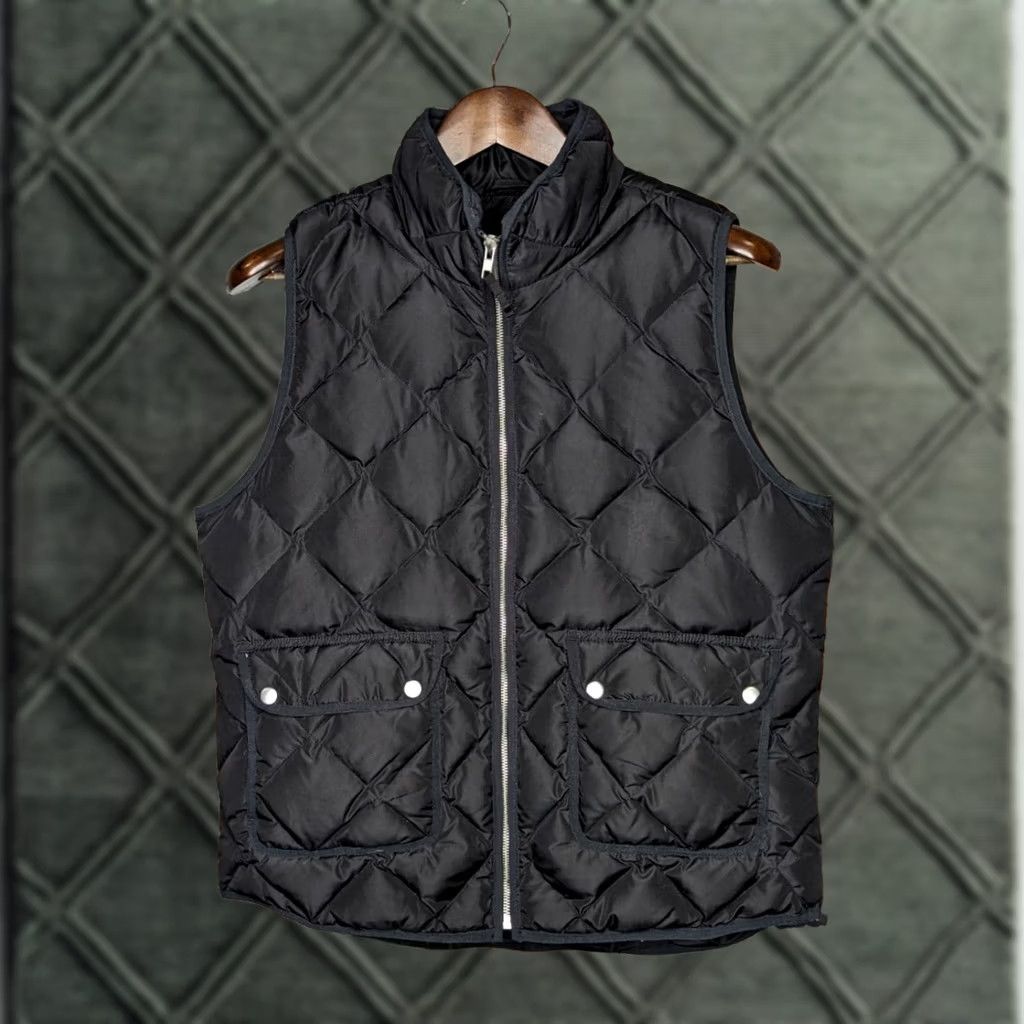 Vintage Woolrich Quilted Down Puffer Vest Womens Large Black Riding Equestrian Jacket Size L / US 10 / IT 46 - 1 Thumbnail