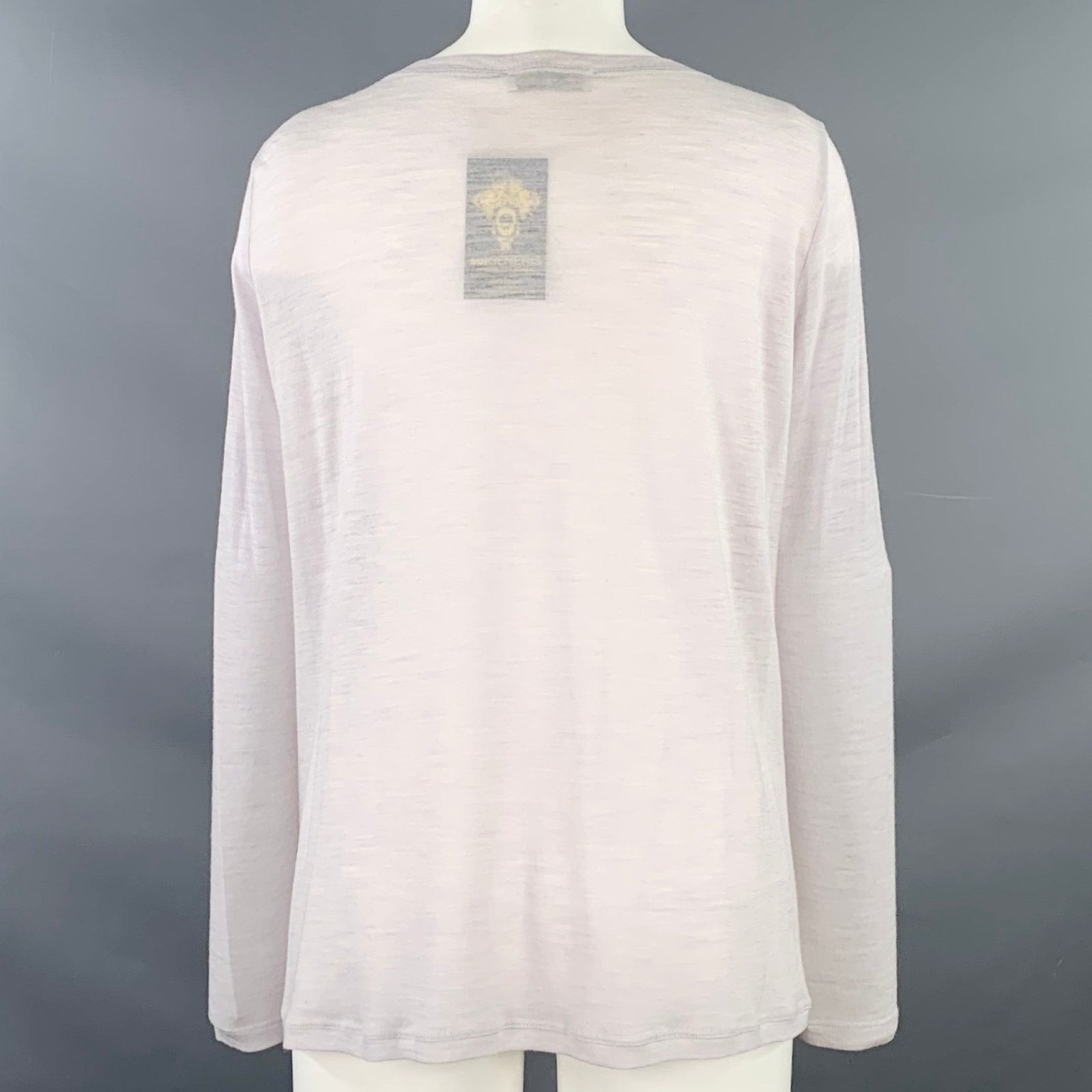 Other 6 Grey Lilac Wool Nylon Mixed Patterns Casual Top Size L / US 10 / IT 46 - 4 Thumbnail