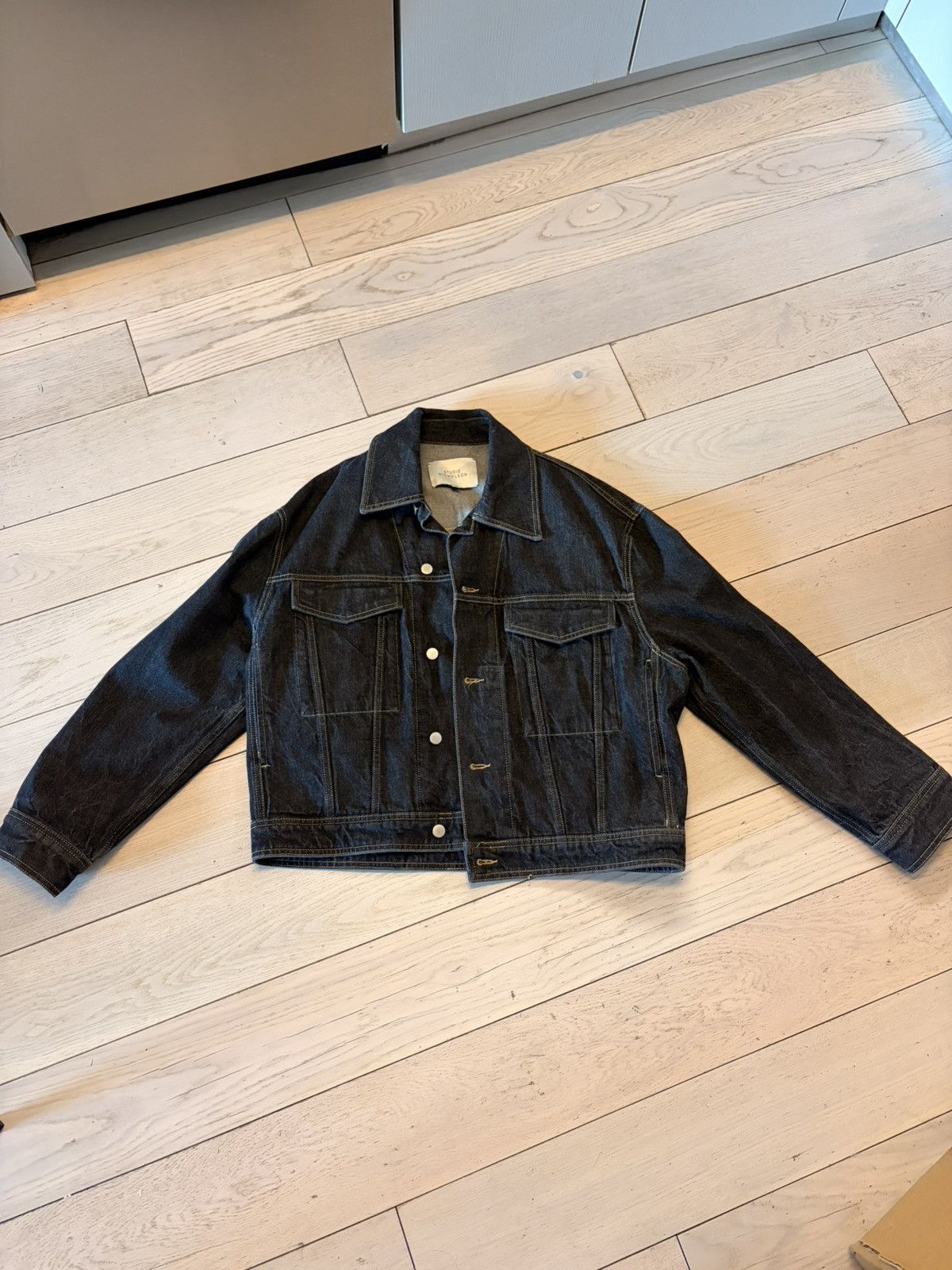 Studio Nicholson Studio Nicholson black Denim Jacket Size US S / EU 44-46 / 1 - 1 Thumbnail