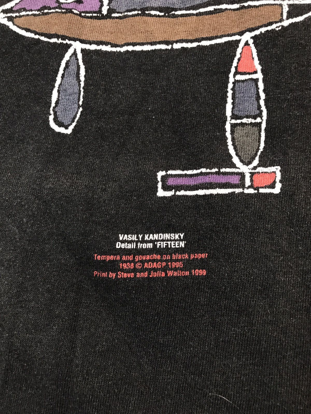 Monet × Vintage Vintage Kandinsky Art Tee Abstract T Shirt Size US L / EU 52-54 / 3 - 3 Thumbnail
